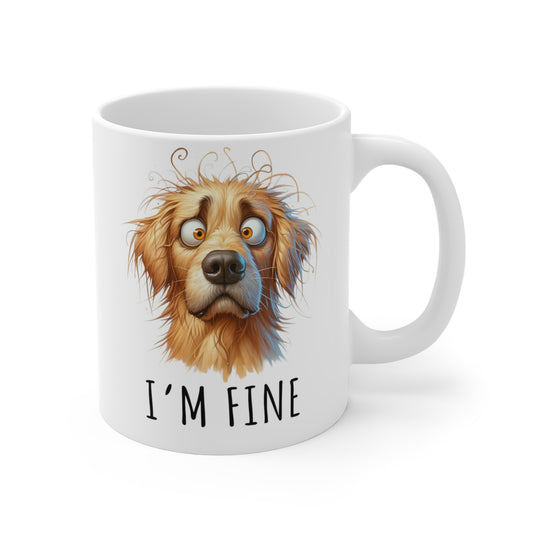 Golden Retriever Funny Mug Double Sided