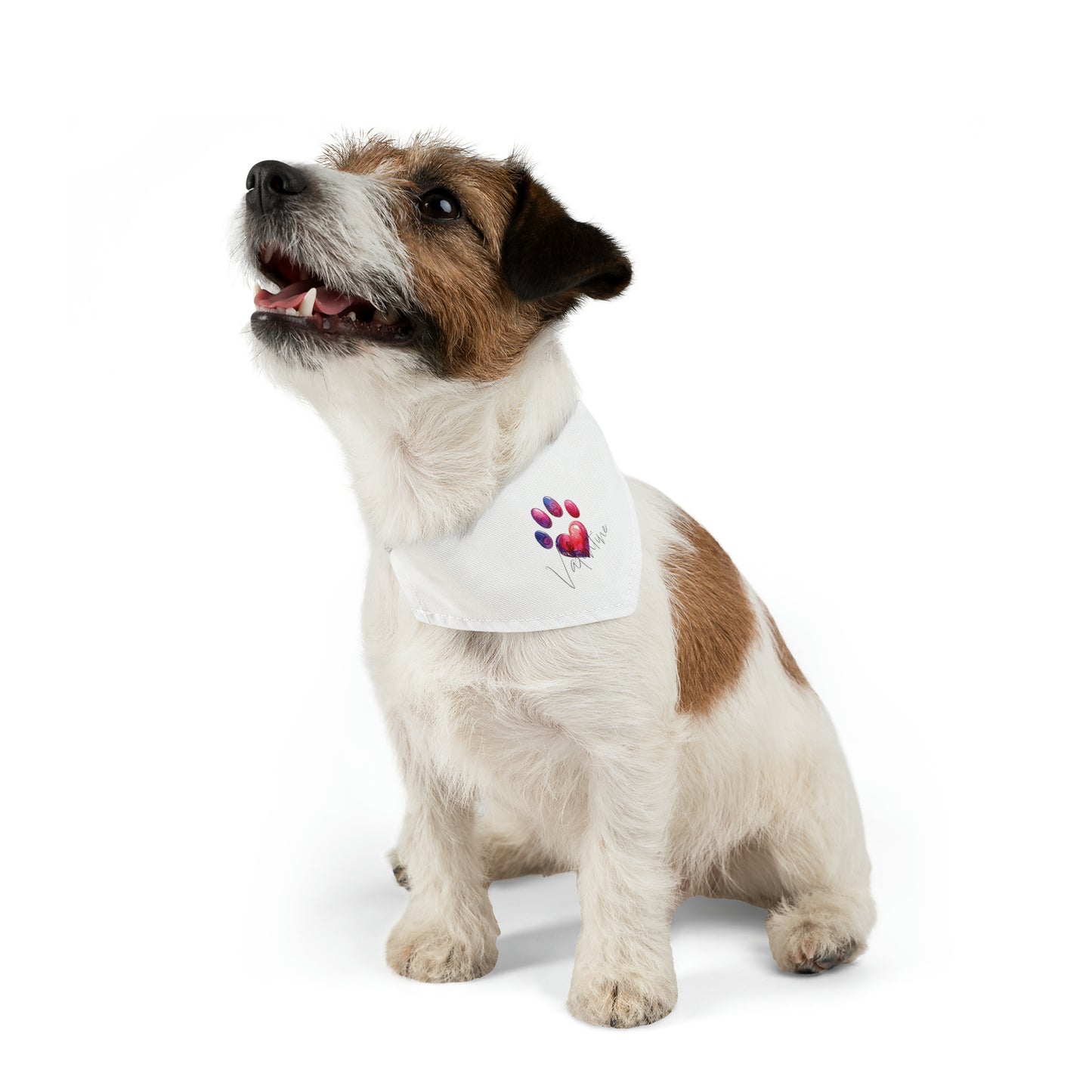 Valentine's Dog Bandana - Heart Dog Bandana - Tie On Bandana - "Cupid"