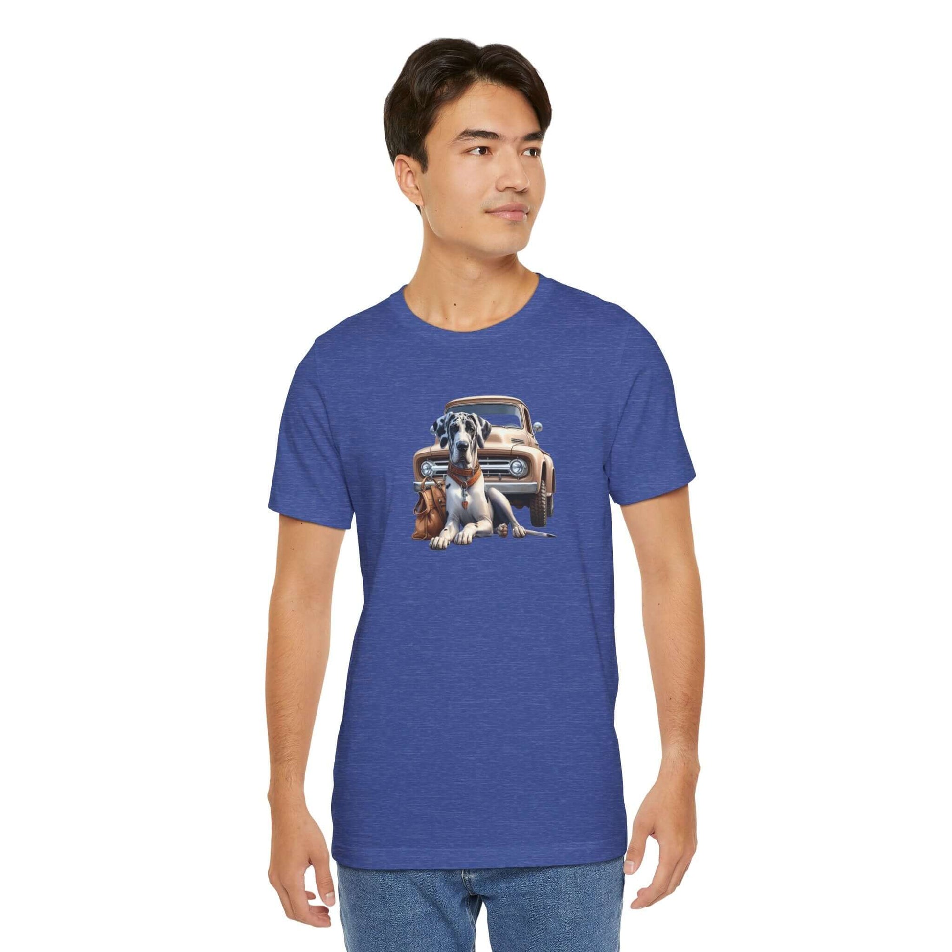 Vintage Harlequin TruckVintage Harlequin TruckVintage Harlequin TruckThis classic unisex jersey short sleeve tee fits like a well-loved favorite. Soft cotton and quality print make users fall in love with it over and over again. These t-shirts have-ribbed