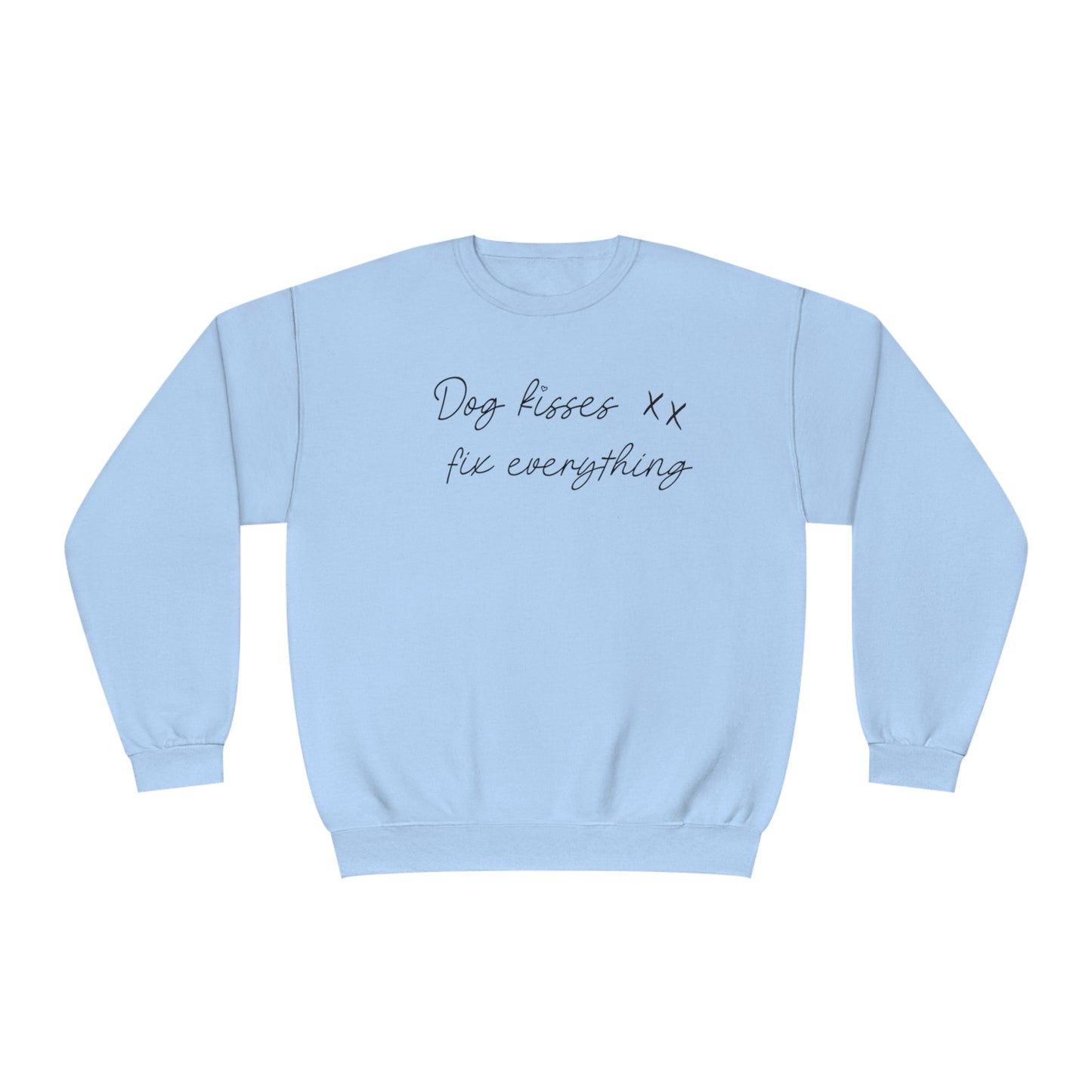 Dog Kisses Fix Everything Unisex NuBlend® Crewneck Sweatshirt