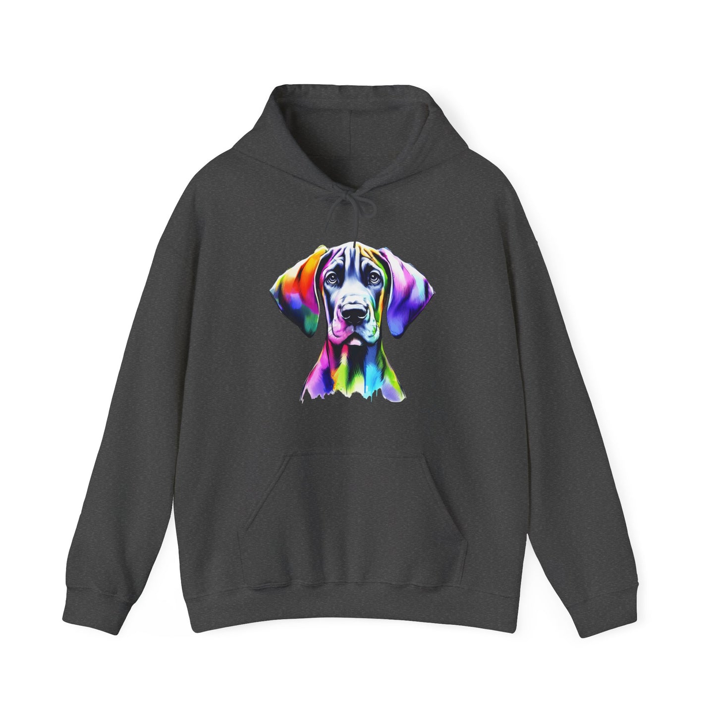 Neon Great Dane Dog Lover Hoodie