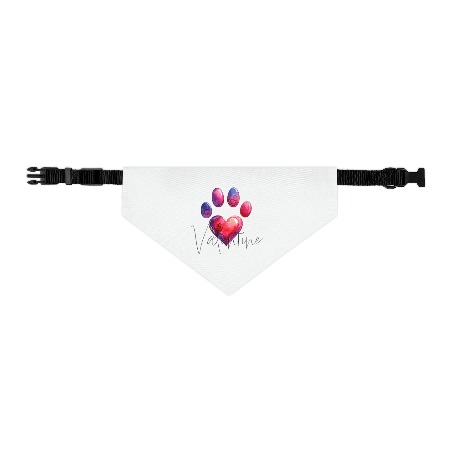 Valentine's Dog Bandana - Heart Dog Bandana - Tie On Bandana - "Cupid"