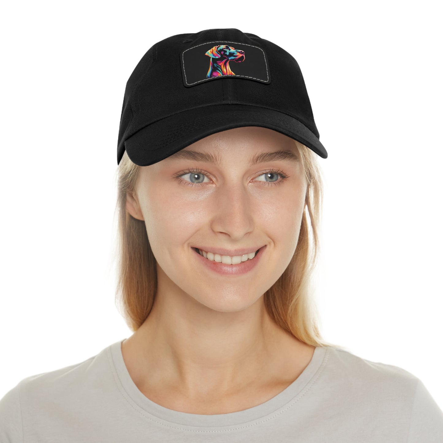 Bright Neon Great Dane Summer Ball Cap