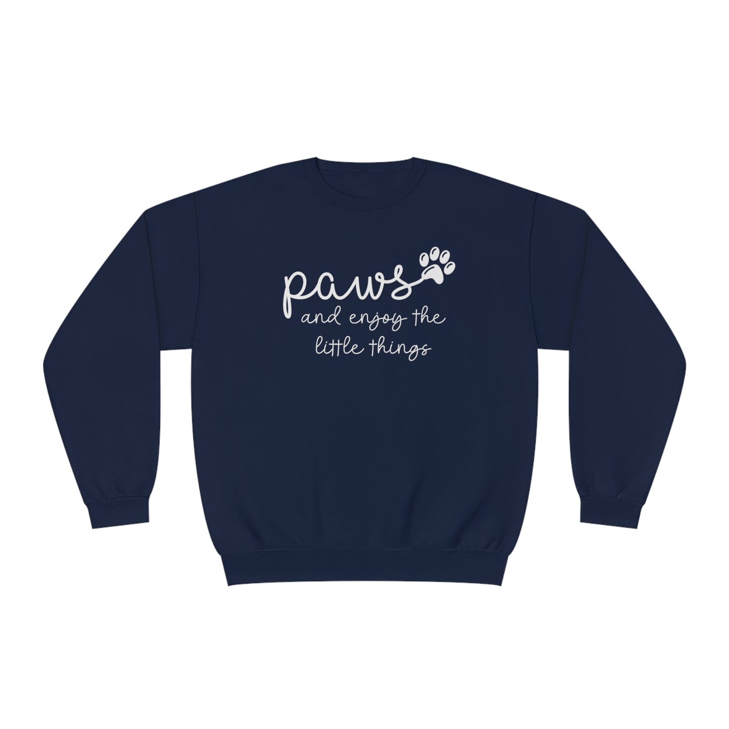 Paws and Enjoy The Little Things Unisex NuBlend® Crewneck Sweatshirt