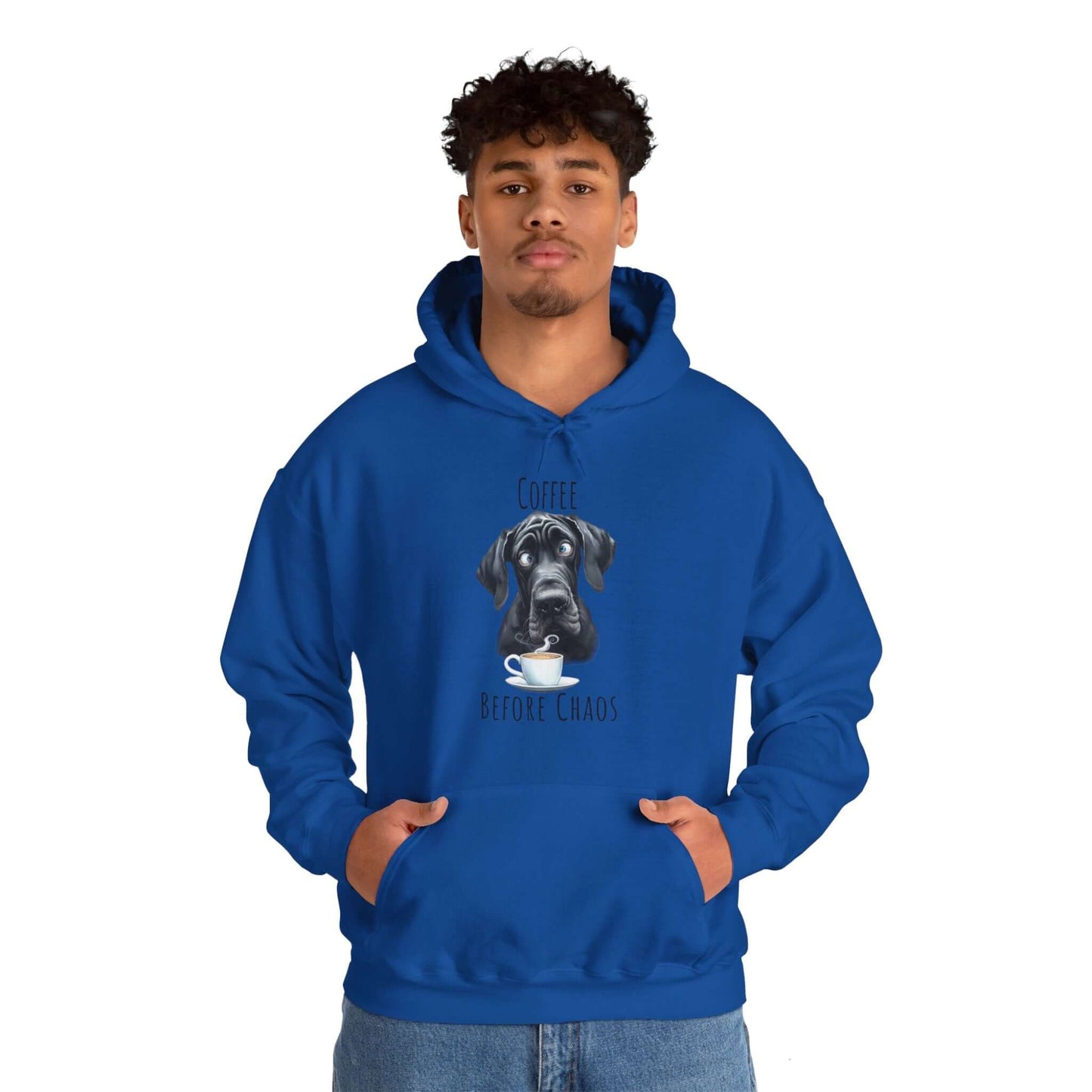 Coffee Before Chaos Great Dane Sweatshirt