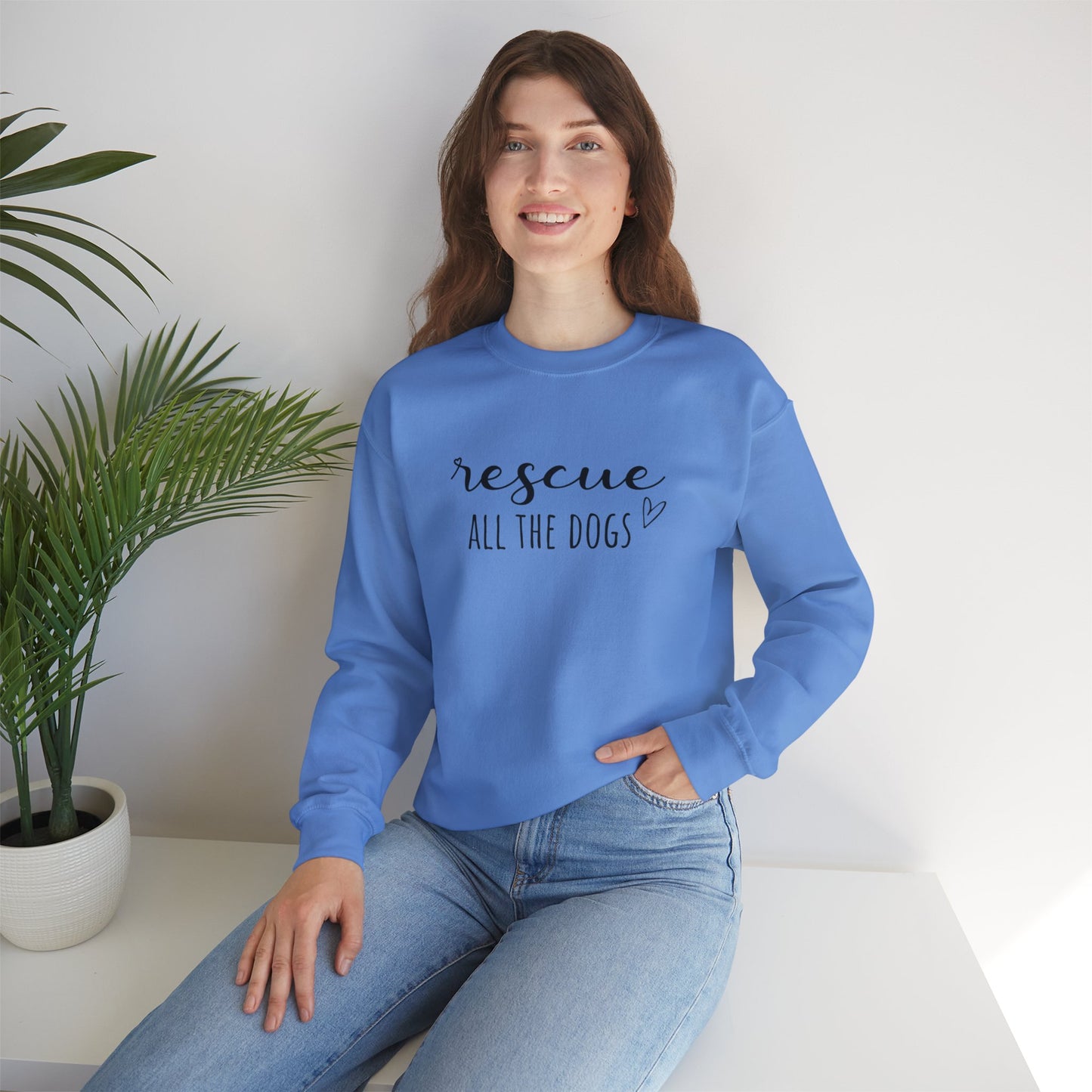 Rescue All the Dogs Unisex Heavy Blend™ Crewneck Sweatshirt