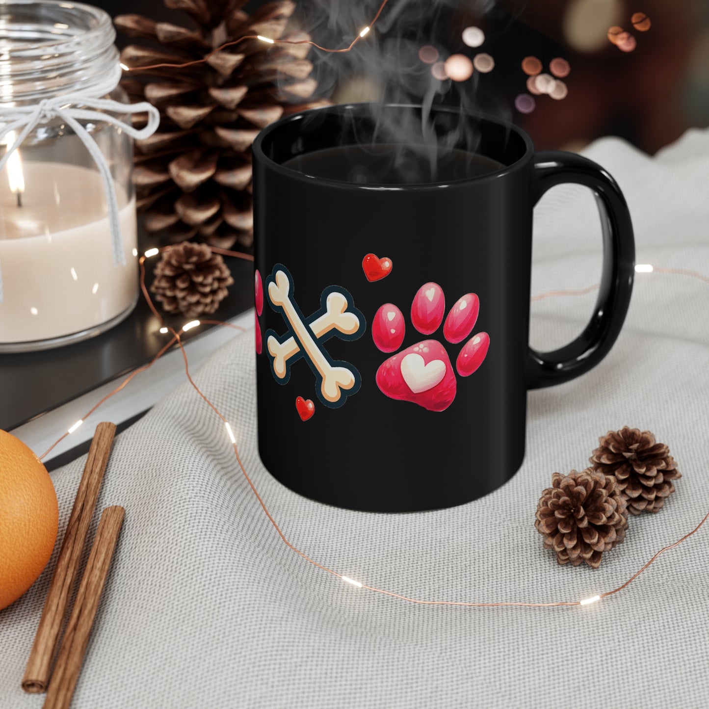 XOXO Valentine Dog Coffee Mugs, Valentine gift for dog lover, personalized coffee cups, dog lover gift, XOXO dog gift ,11oz Black Mug