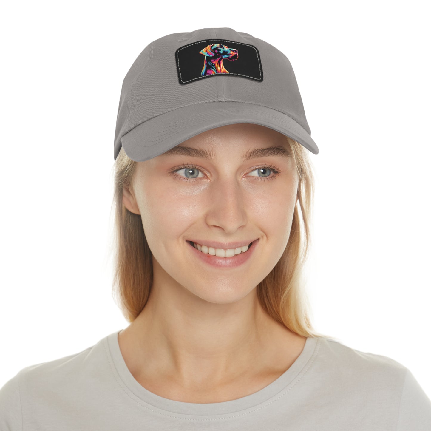 Bright Neon Great Dane Summer Ball Cap