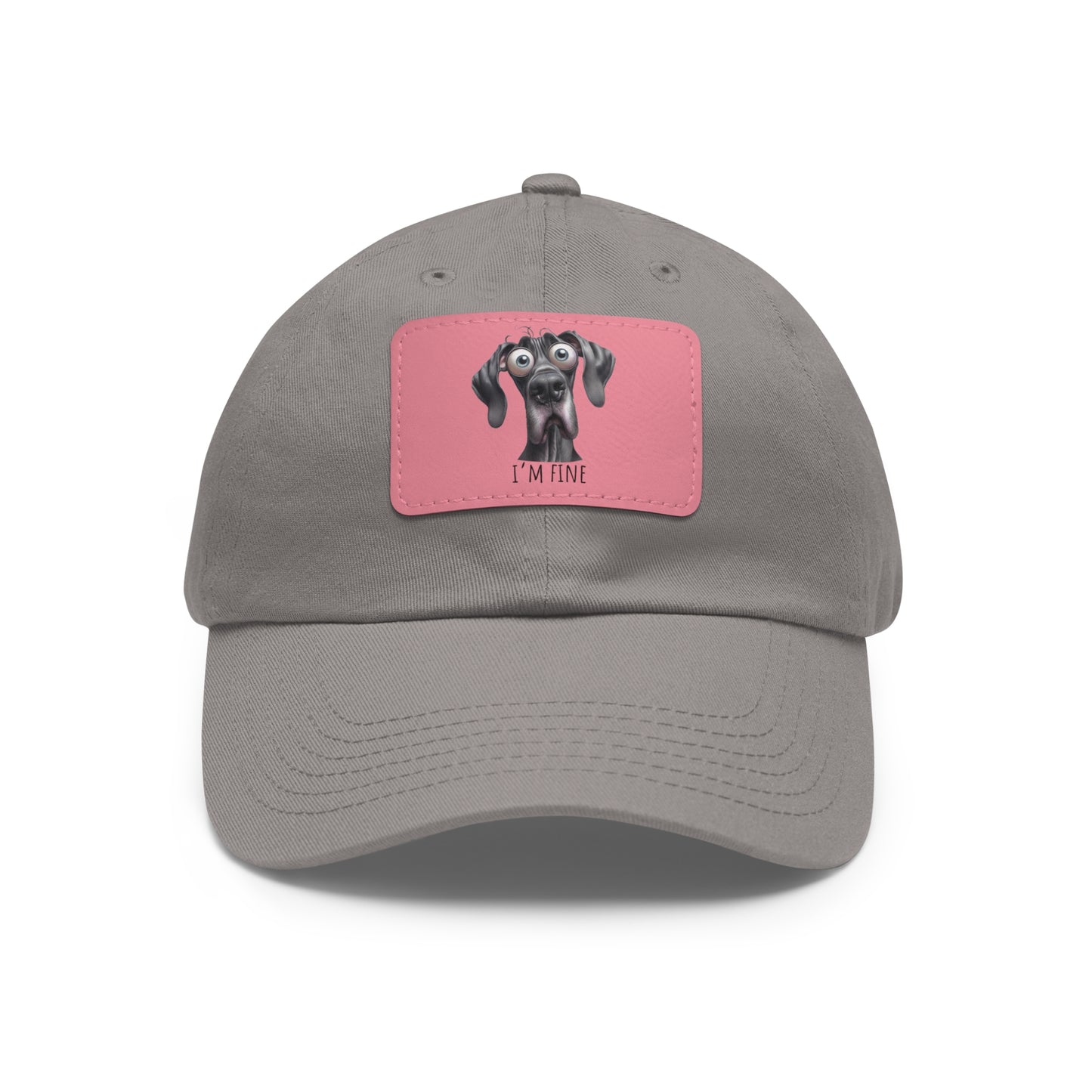 I'm Fine Funny Black Great Dane Summer Ball Cap