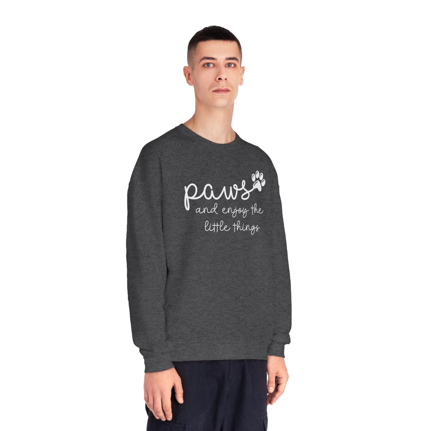 Paws and Enjoy The Little Things Unisex NuBlend® Crewneck Sweatshirt