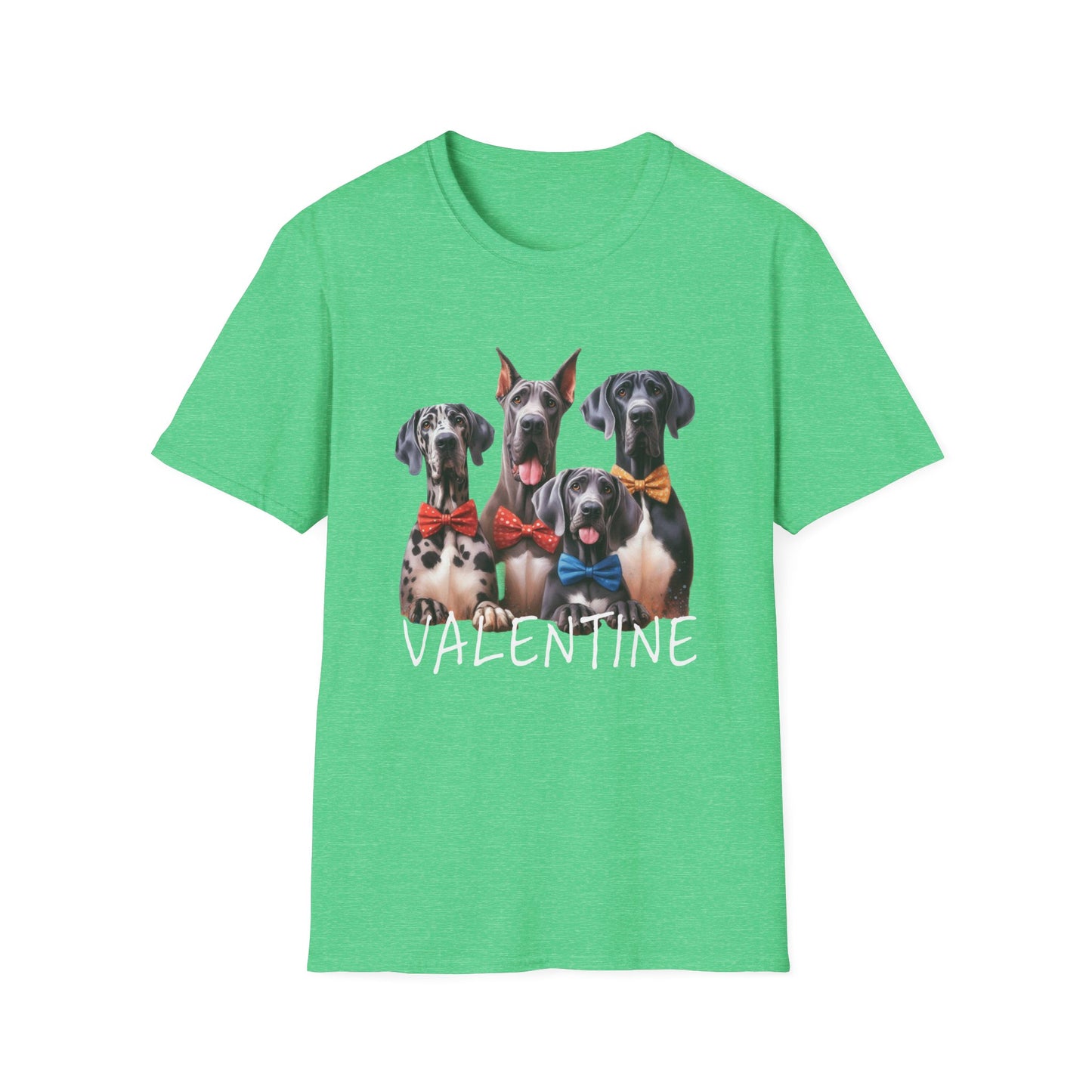 Great Dane Valentines Day Softstyle Shirt, Great Dane Valentine, Great Dane Short Sleeve Shirt, Great Dane gift, Great Dane lover,