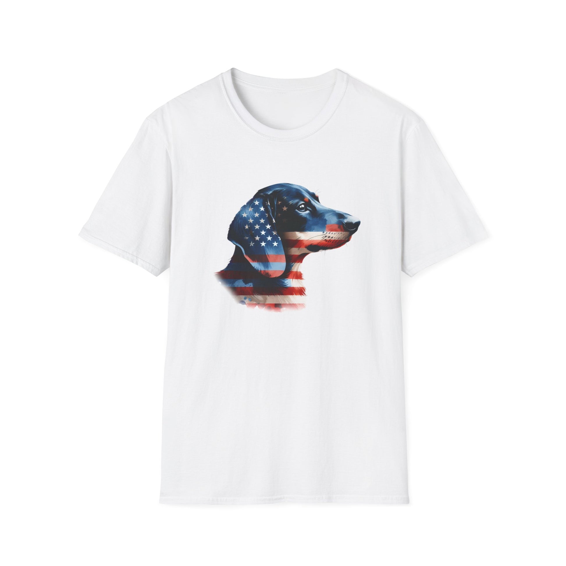 Patriotic Dachshund Unisex Soft Style T-Shirt - Four More Paws