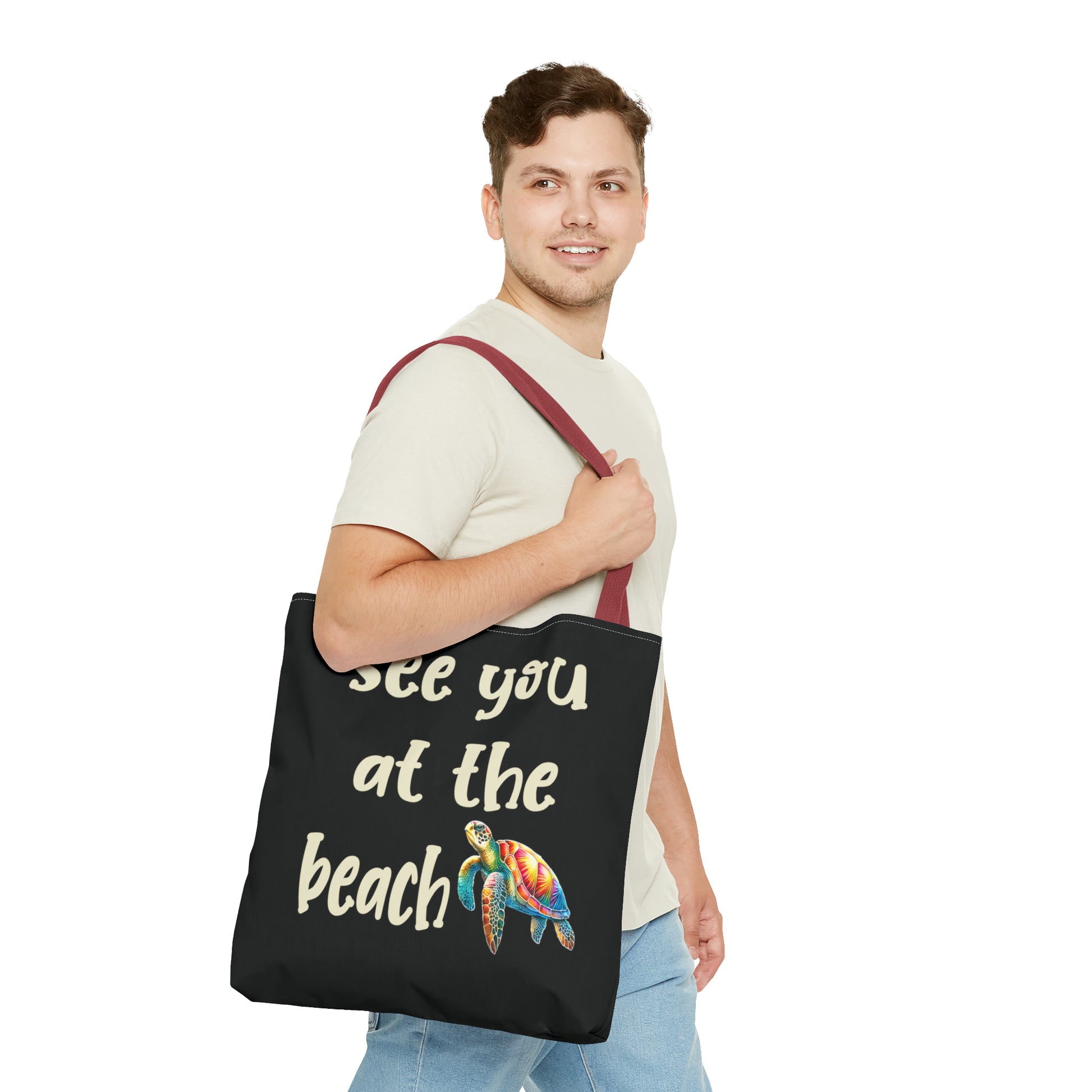 Sea Turtle Beach Bag Tote - Four More Paws