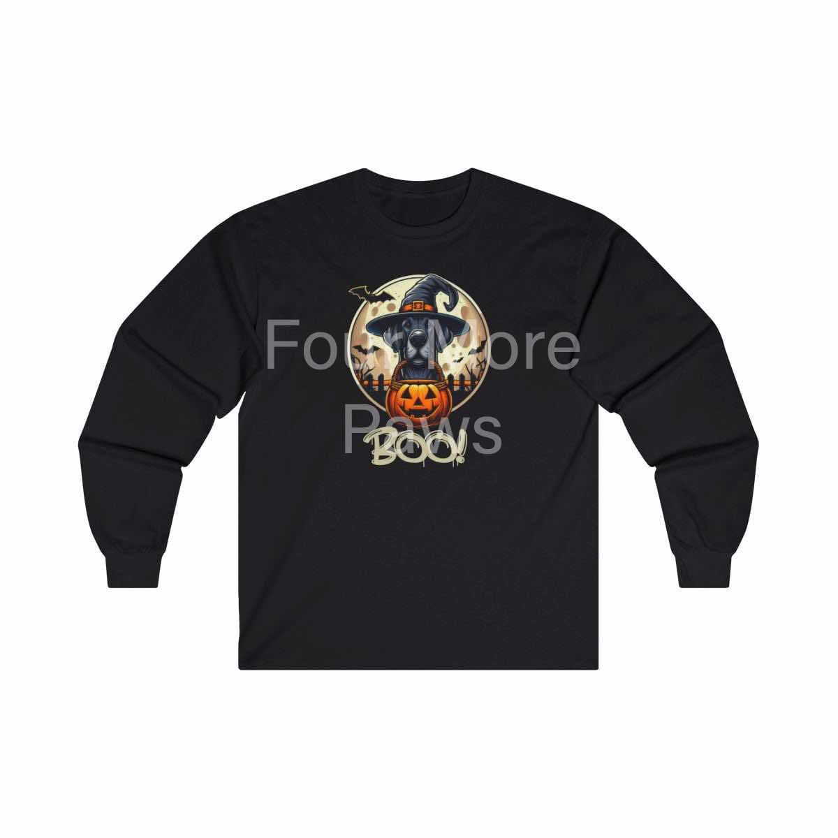 Boo Great Dane  Long Sleeve Tee