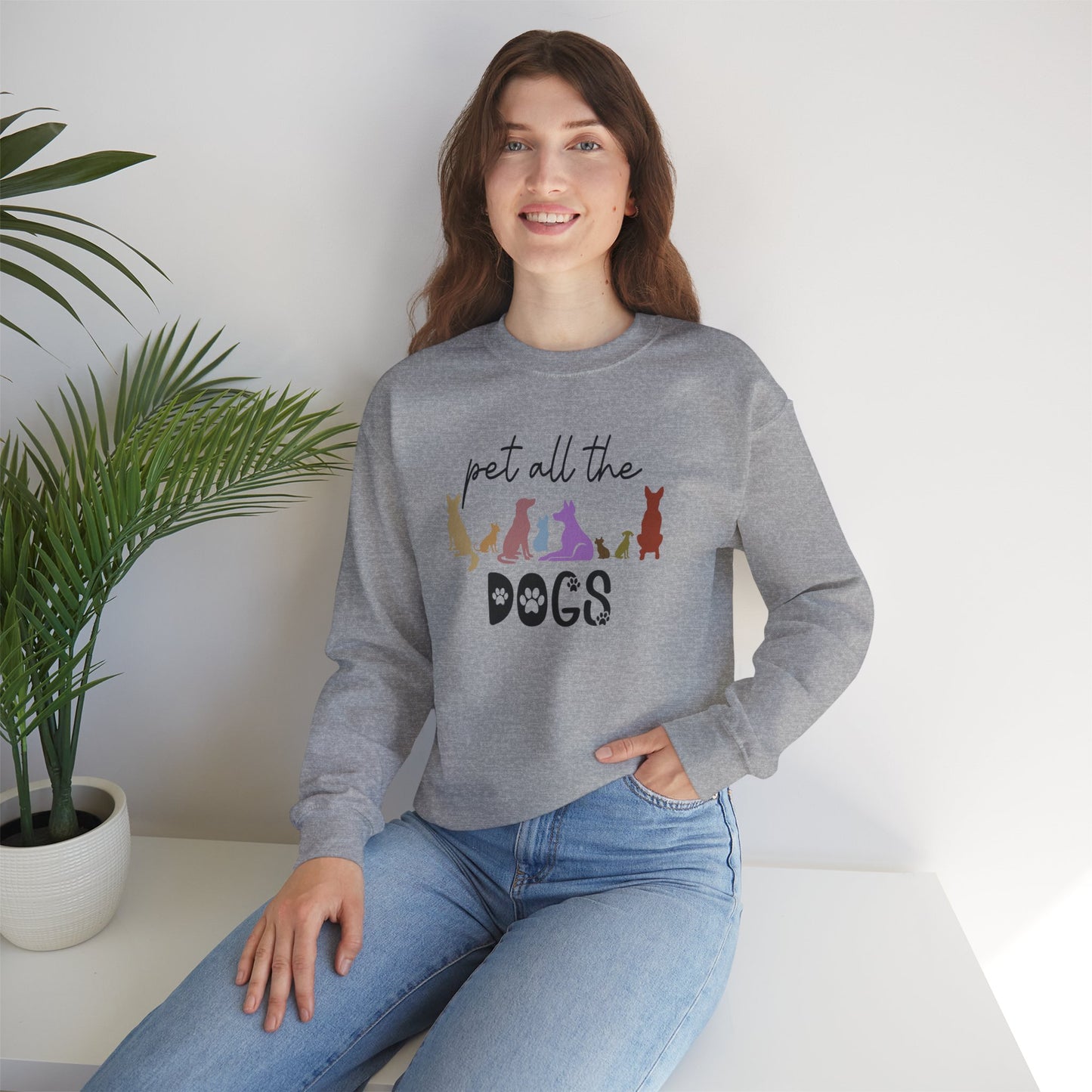 Pet All The Dogs Crewneck Sweatshirt