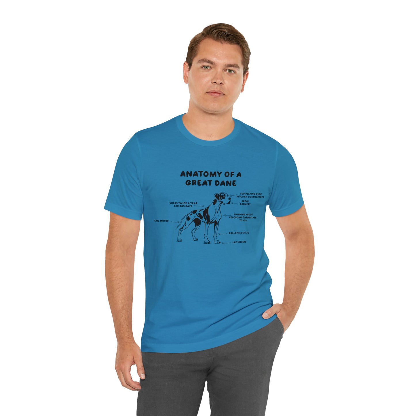 Anatomy of a Great Dane Funny Shirt