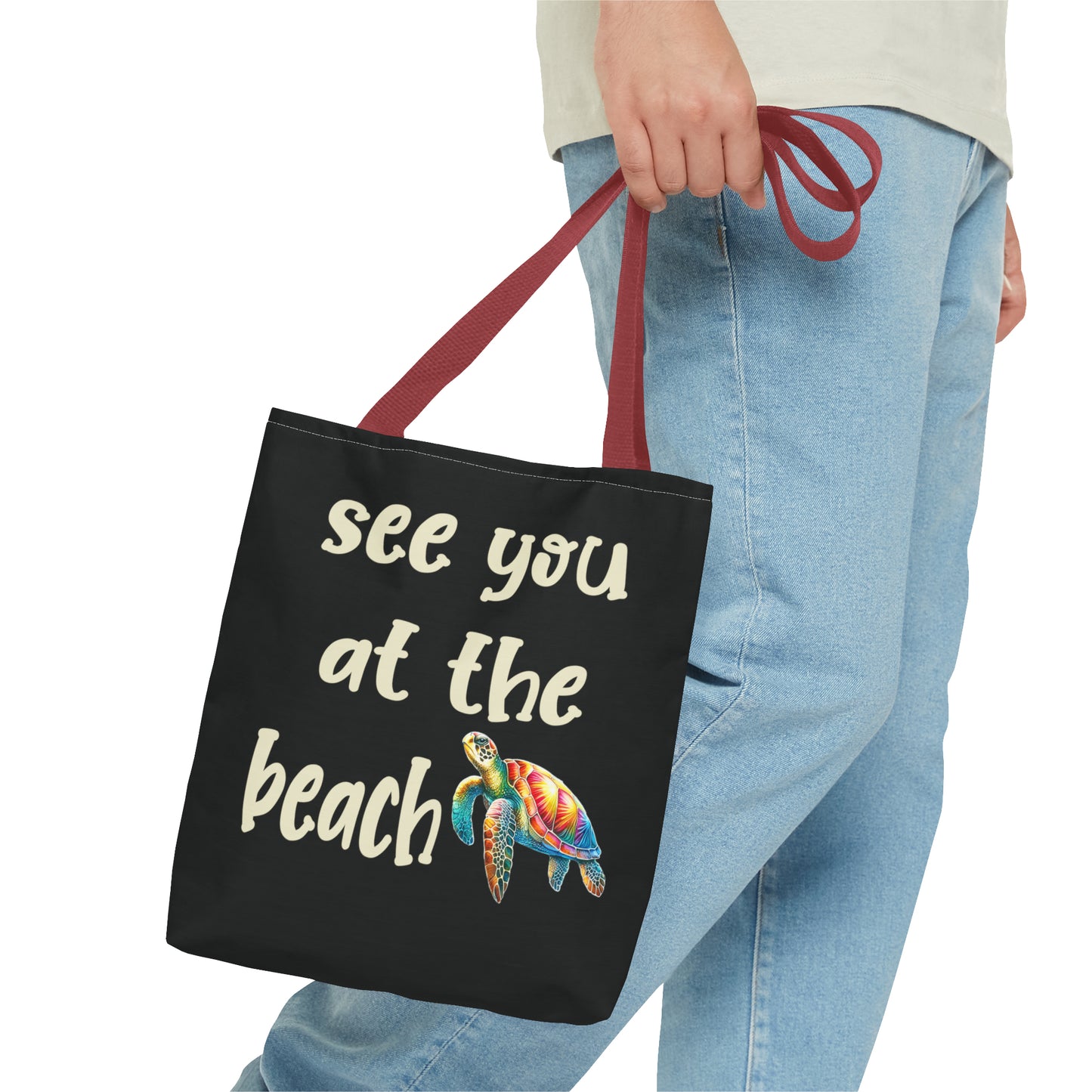 Sea Turtle Beach Bag Tote - Four More Paws