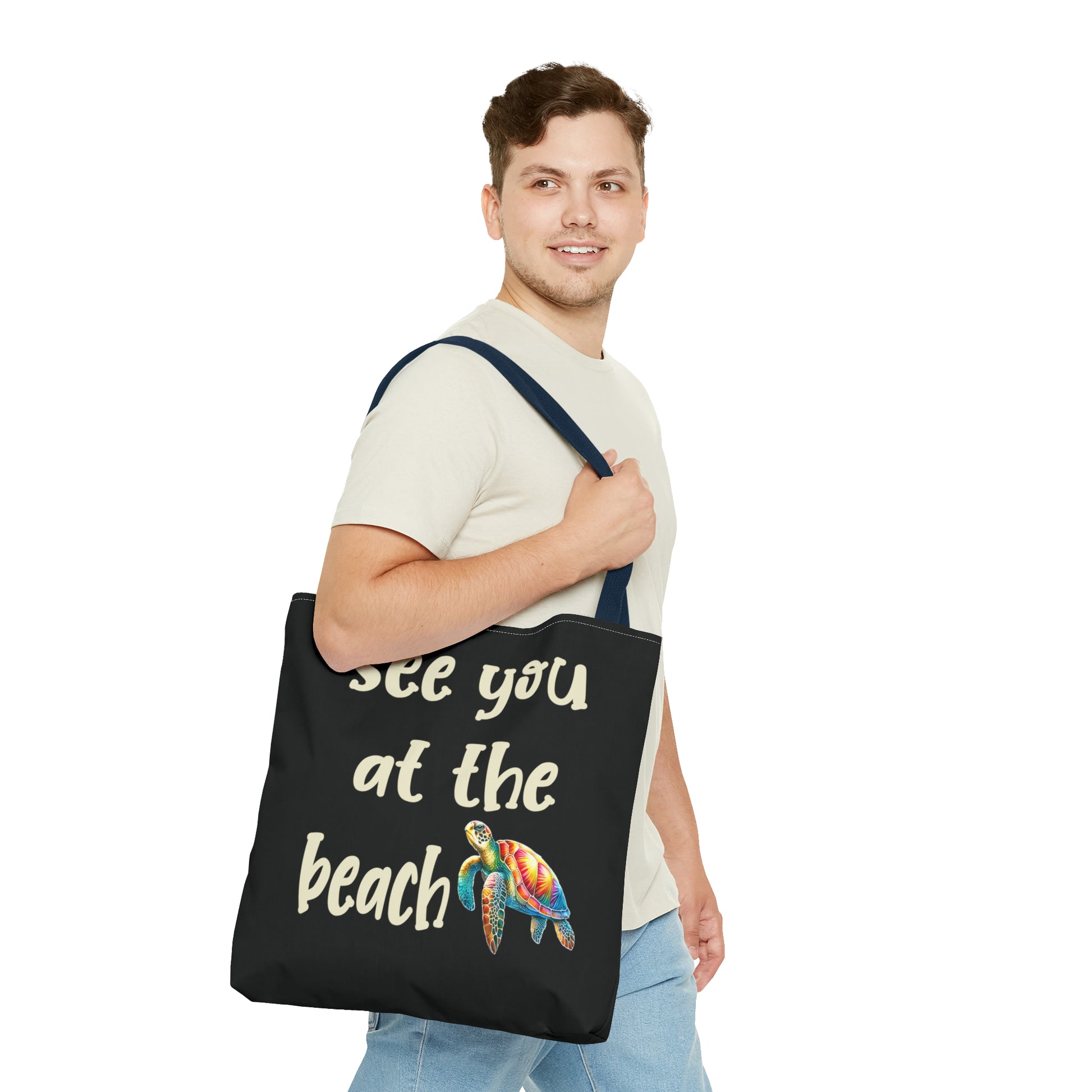 Sea Turtle Beach Bag Tote - Four More Paws