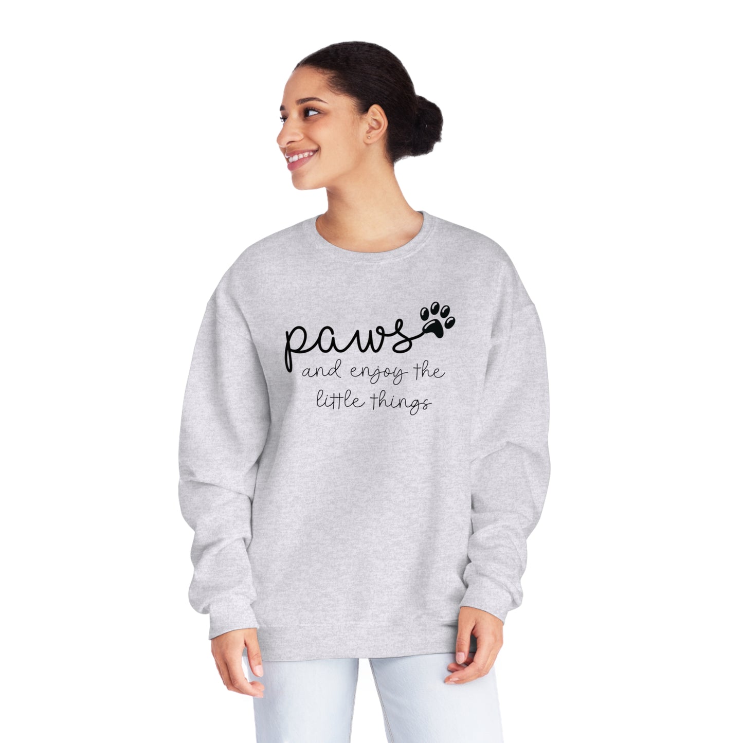 Paws and Enjoy The Little Things Unisex NuBlend® Crewneck Sweatshirt