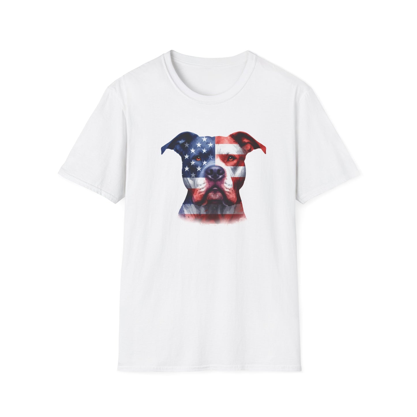 Patriotic Pit Bull Dog Shirt - Four More Paws