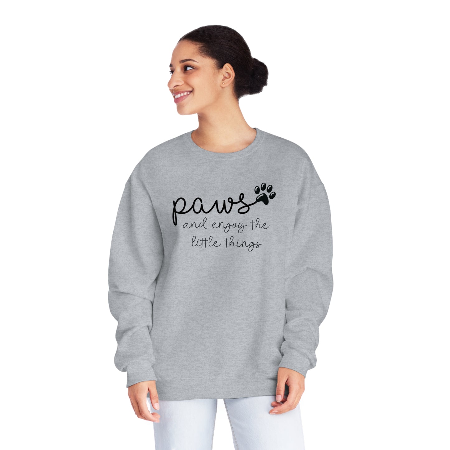 Paws and Enjoy The Little Things Unisex NuBlend® Crewneck Sweatshirt