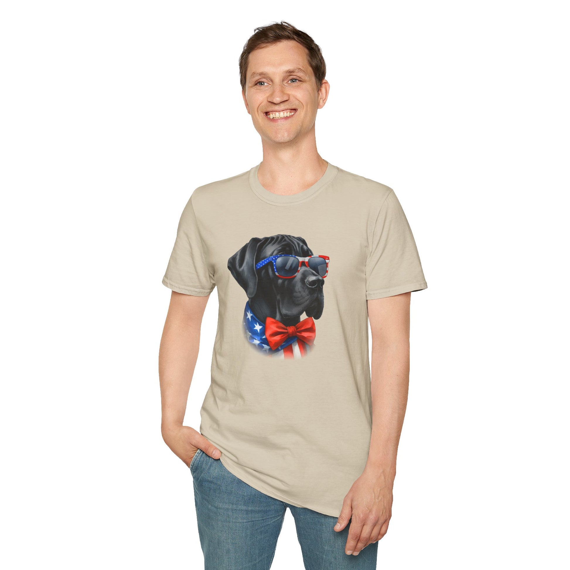 Patriotic Great Dane Tee - Four More Paws