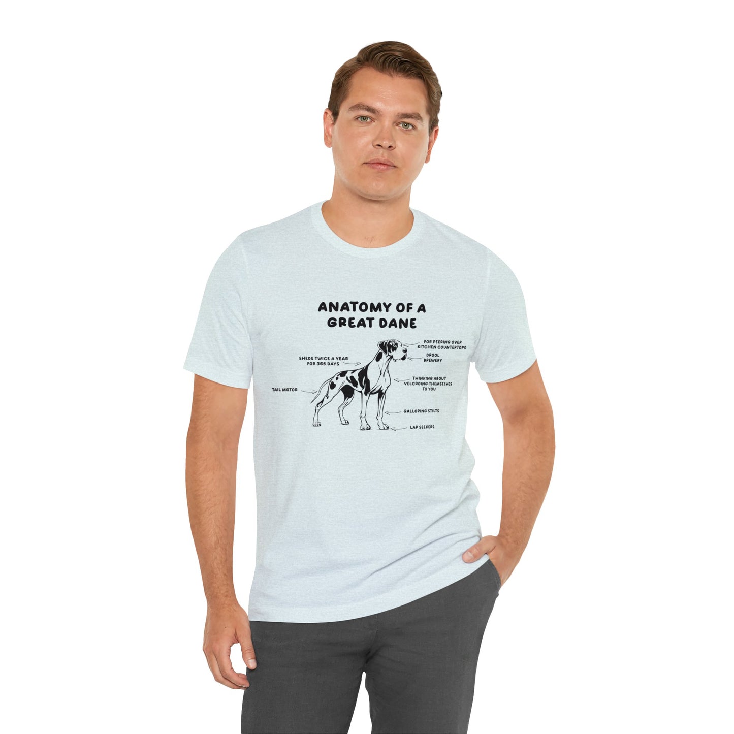 Anatomy of a Great Dane Funny Shirt