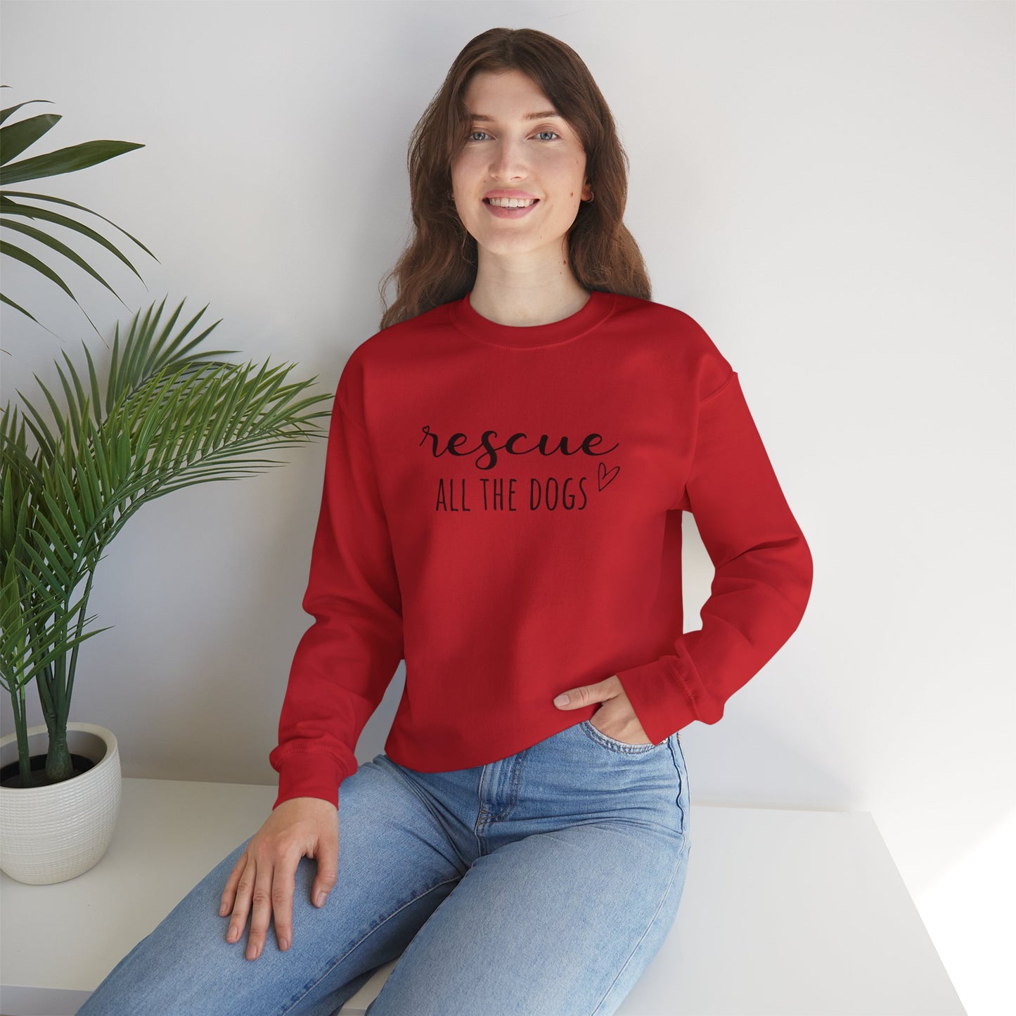 Rescue All the Dogs Unisex Heavy Blend™ Crewneck Sweatshirt