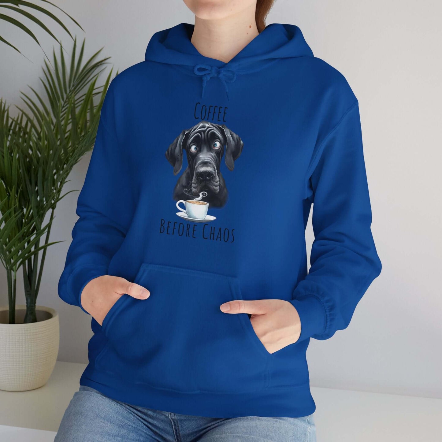 Coffee Before Chaos Great Dane Sweatshirt