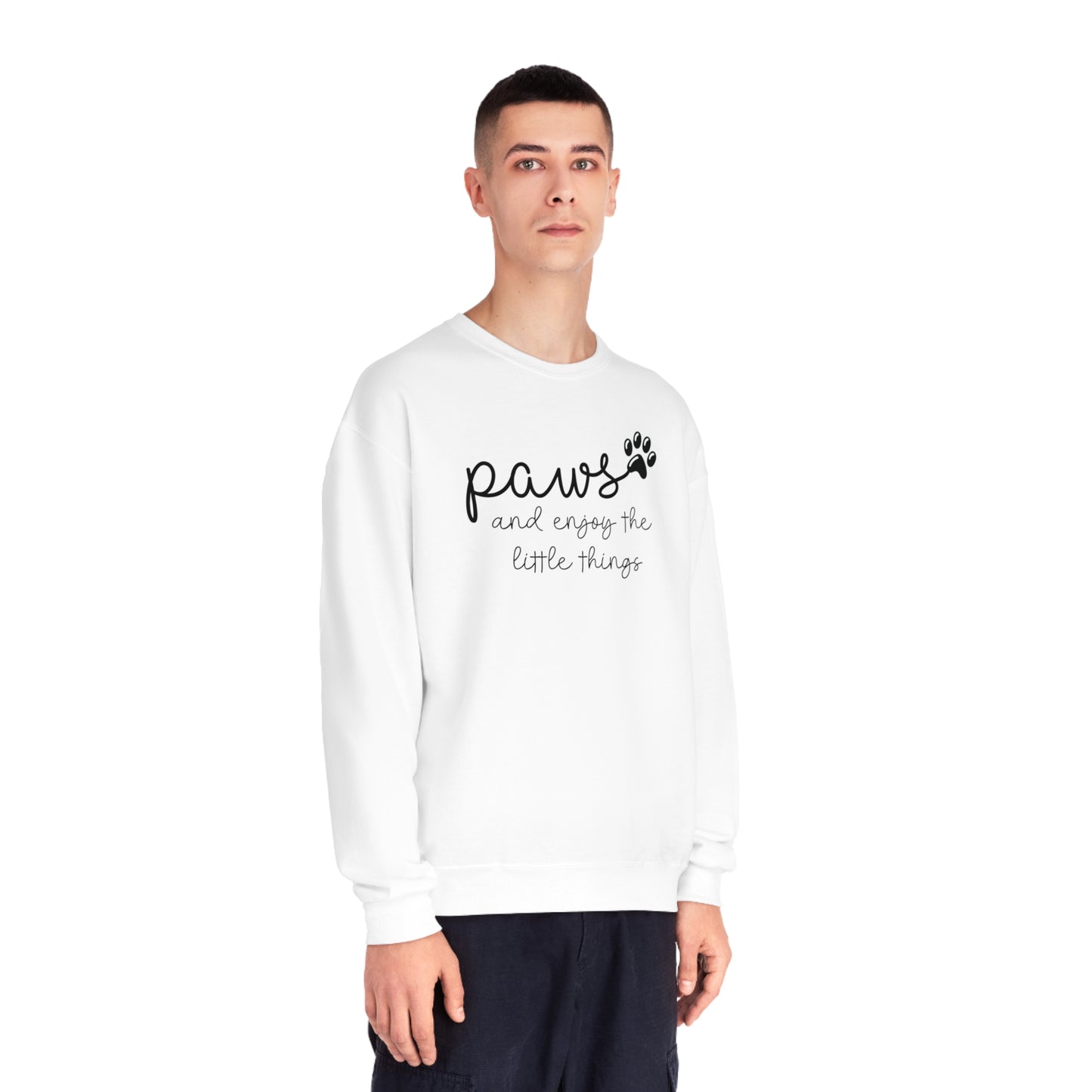 Paws and Enjoy The Little Things Unisex NuBlend® Crewneck Sweatshirt