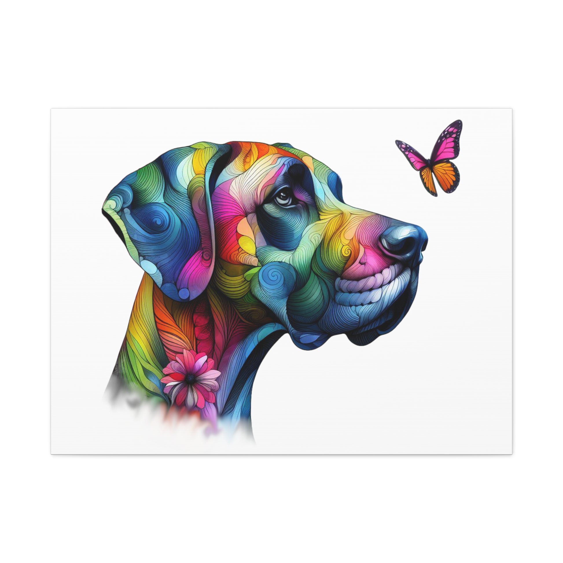 Great Dane Dog Canvas Gallery Wraps