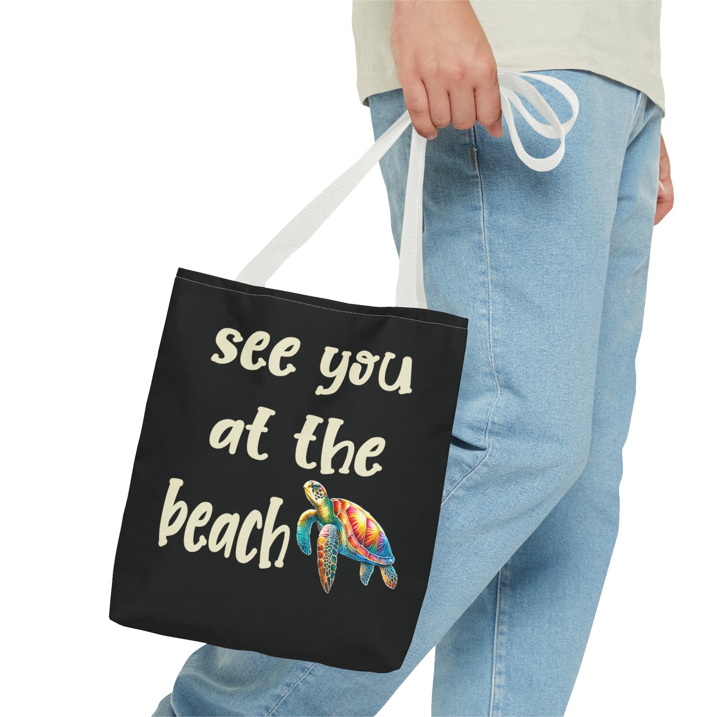 Sea Turtle Beach Bag Tote - Four More Paws