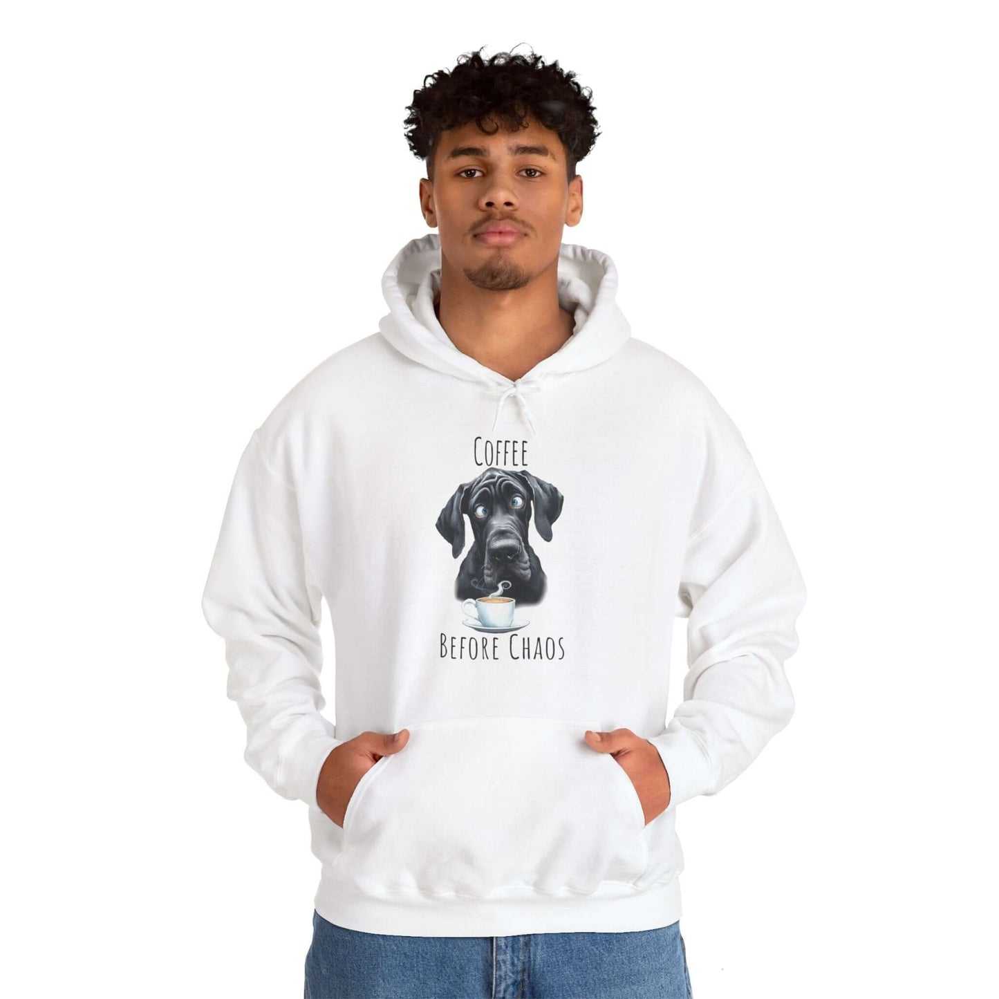 Coffee Before Chaos Great Dane Sweatshirt