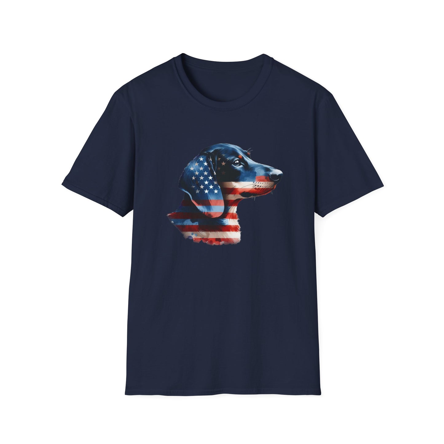 Patriotic Dachshund Unisex Soft Style T-Shirt - Four More Paws