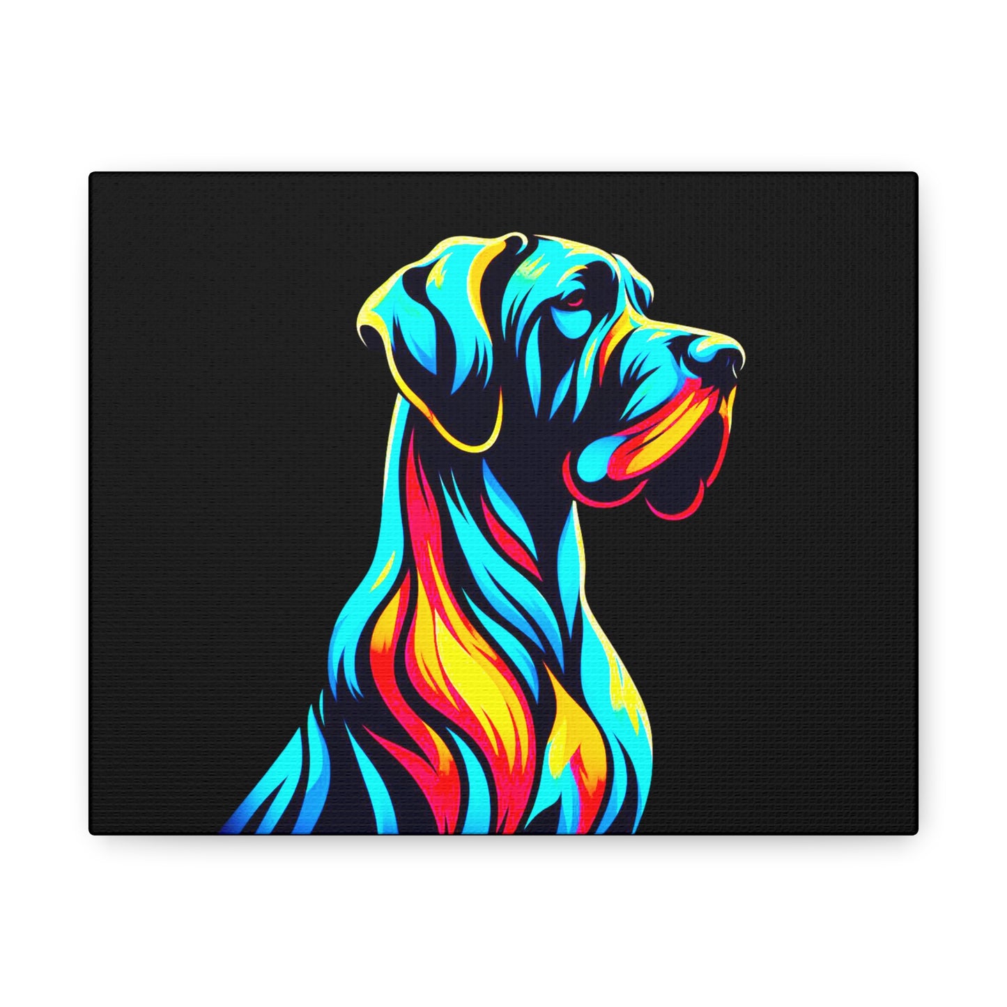 Neon Great Dane Wall Decor - Four More Paws