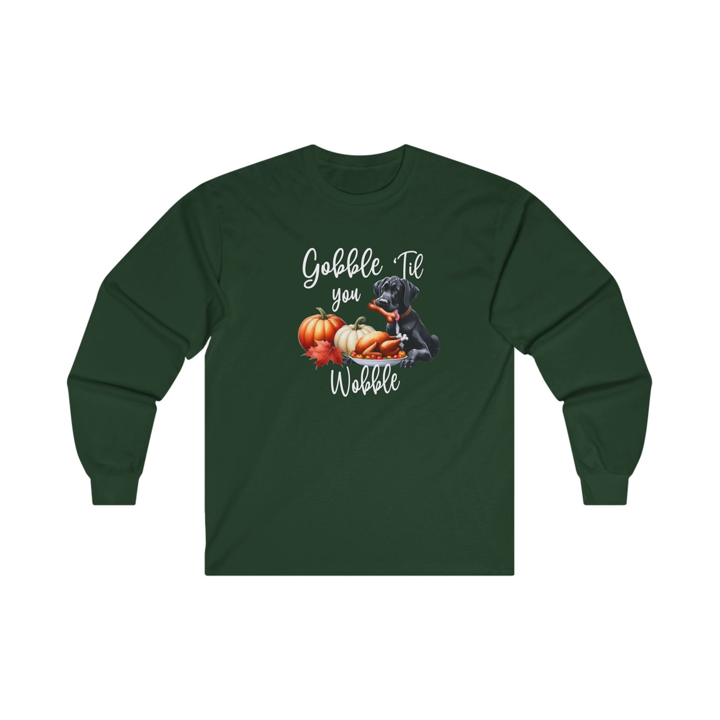 Great Dane Long Sleeve Thanksgiving Tee