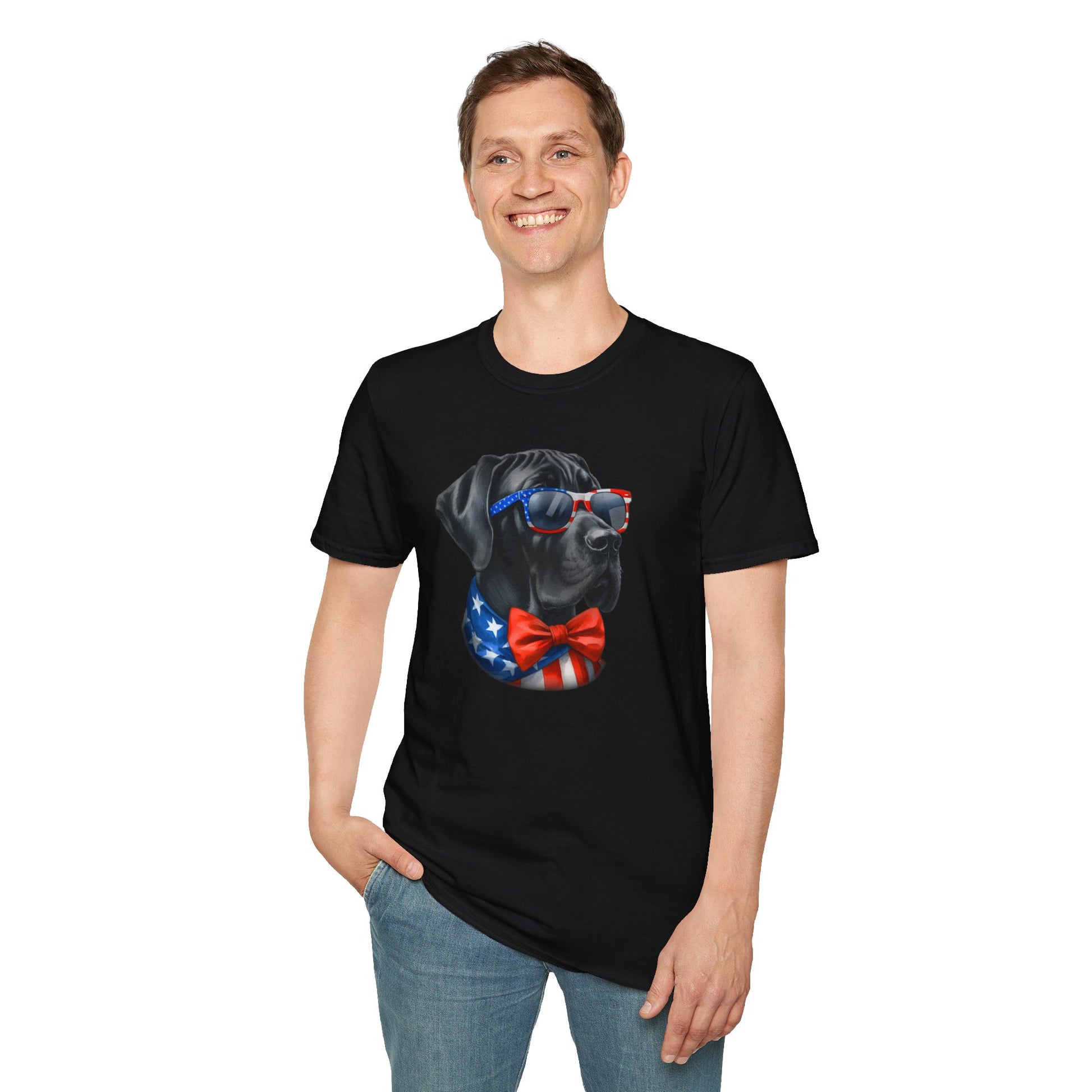 Patriotic Great Dane Tee - Four More Paws