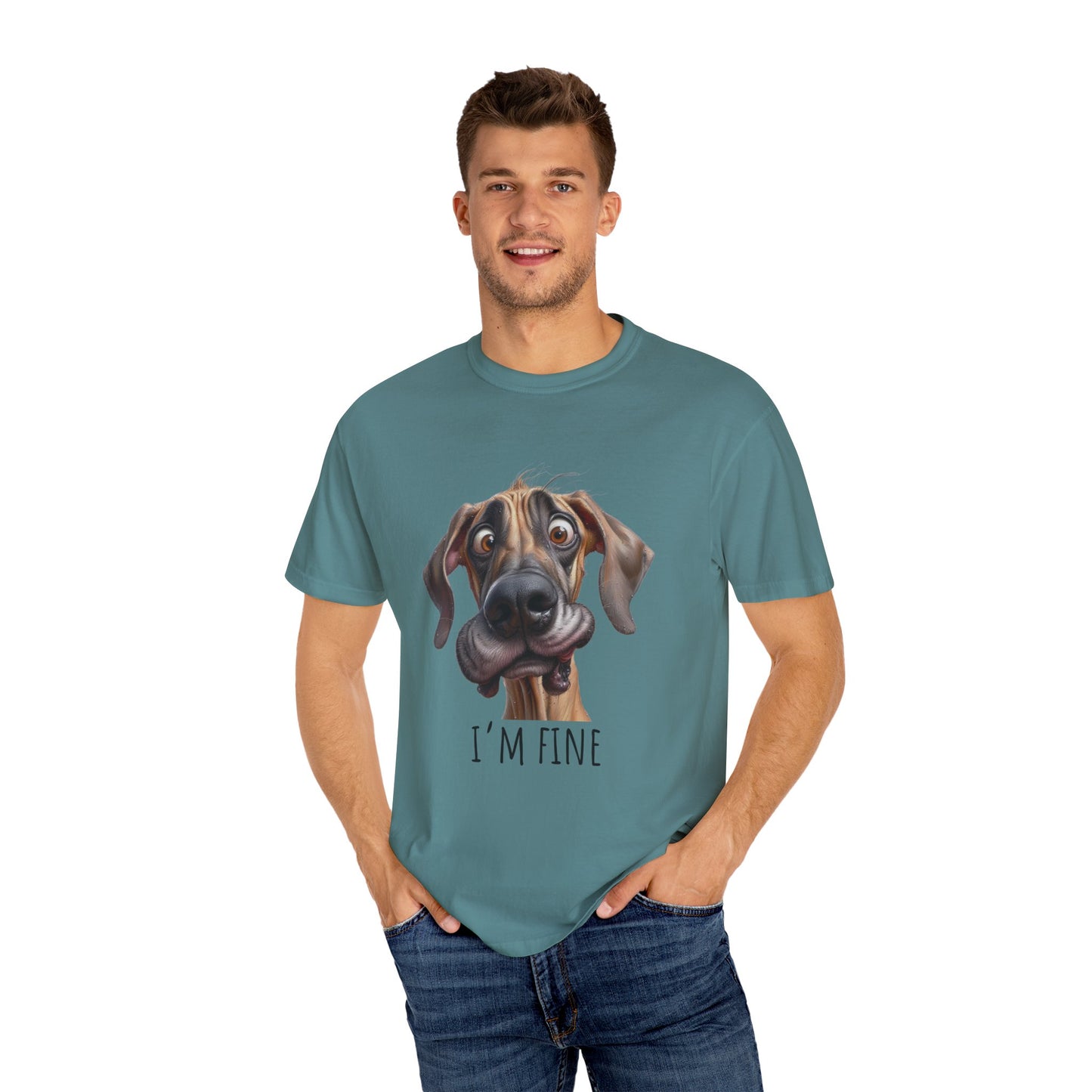 I'm Fine, Great Dane Dog T-Shirt, Funny Gift, Great Dane Owner, Gift for Dog Owners, T-Shirt unisex Clothing Apparel, Funny T-Shirt