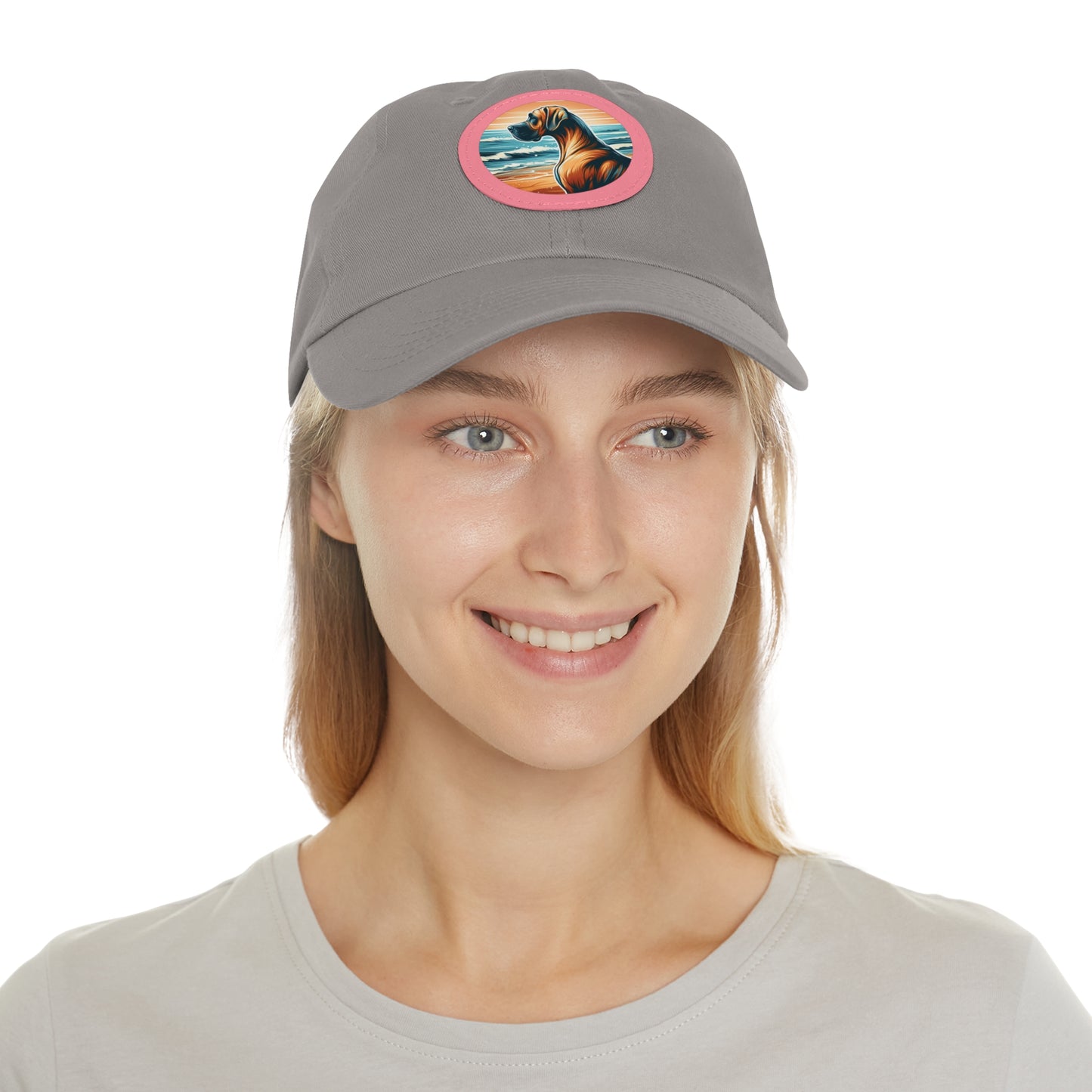 Retro Summer Vibes Fawn Great Dane Beach Summer Ball Cap