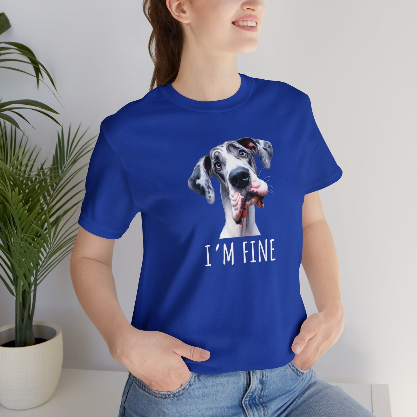 Harlequin Great Dane I'm Fine