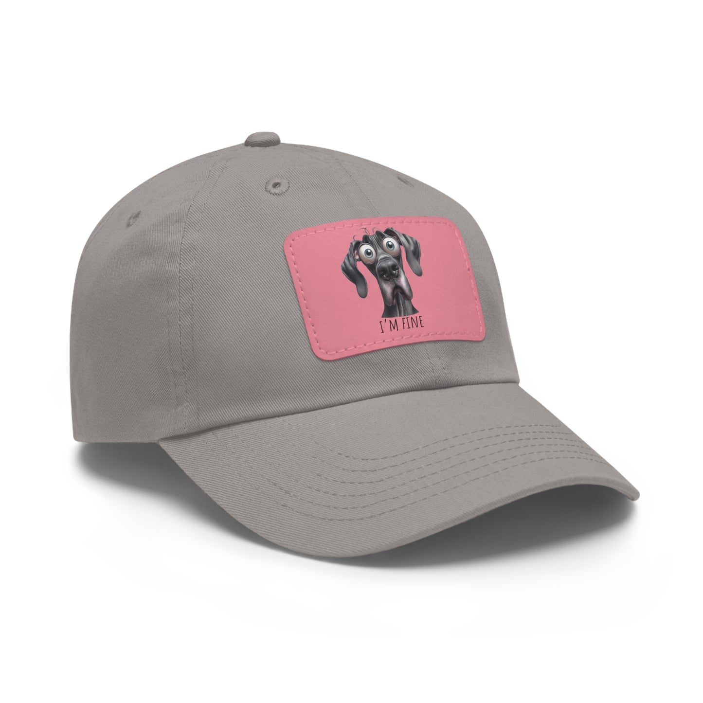 I'm Fine Funny Black Great Dane Summer Ball Cap