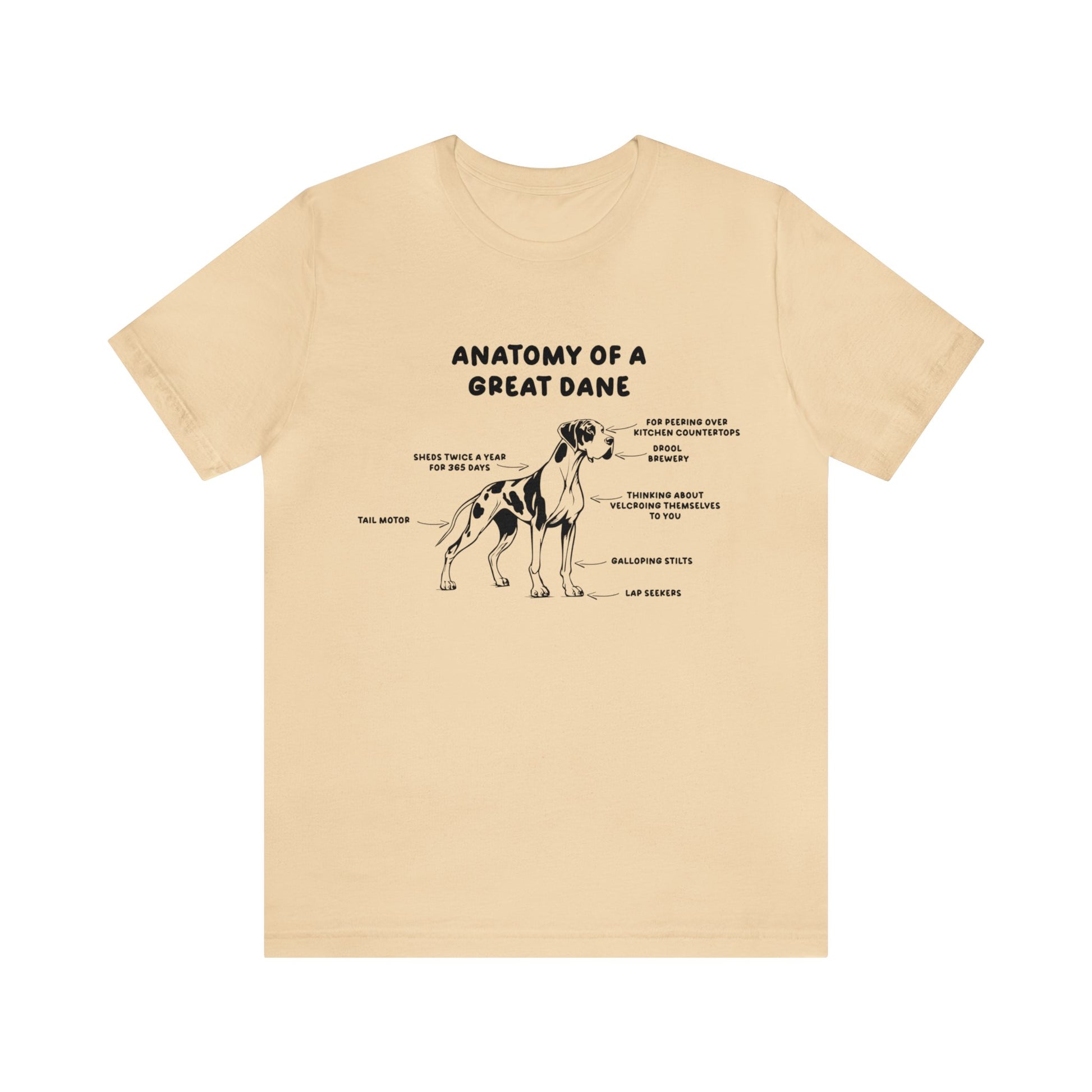 Anatomy of a Great Dane Funny Shirt 