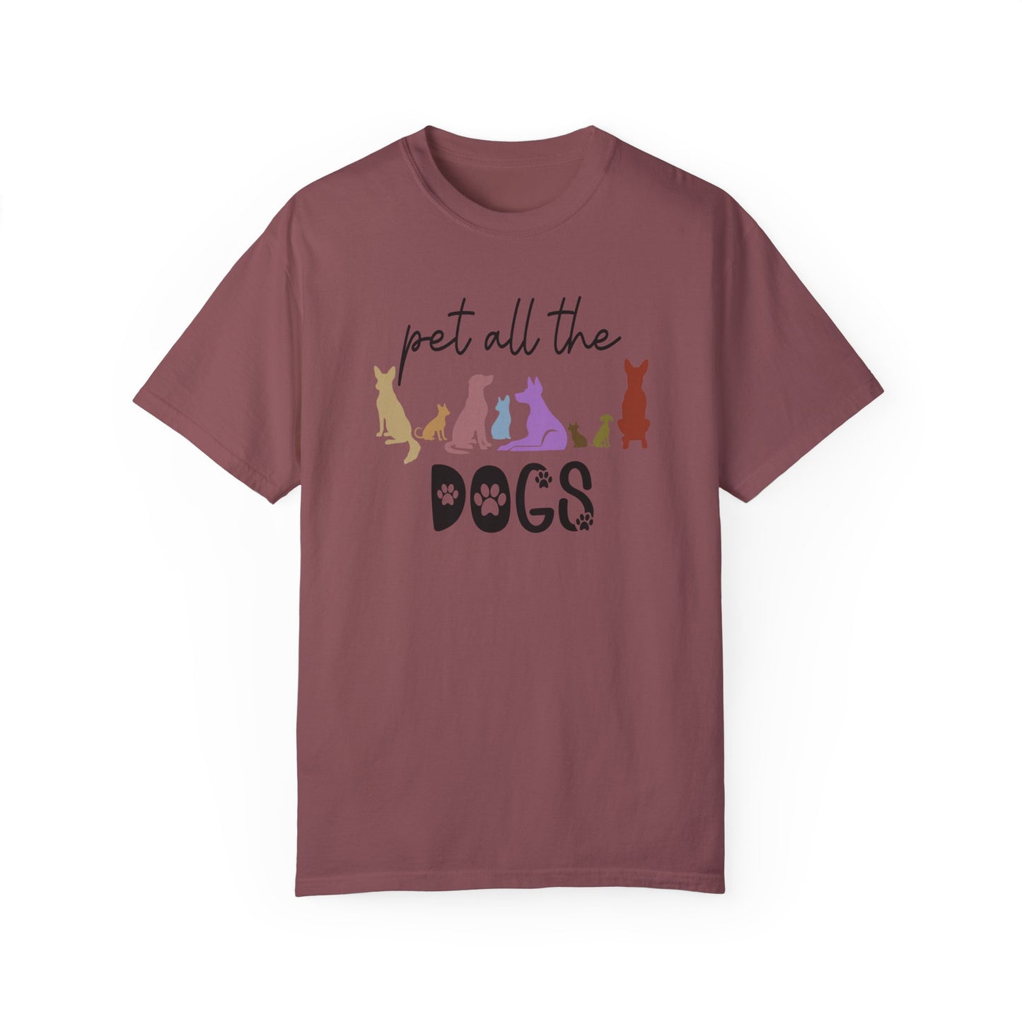 Pet All The Dogs Comfort Colors Tee