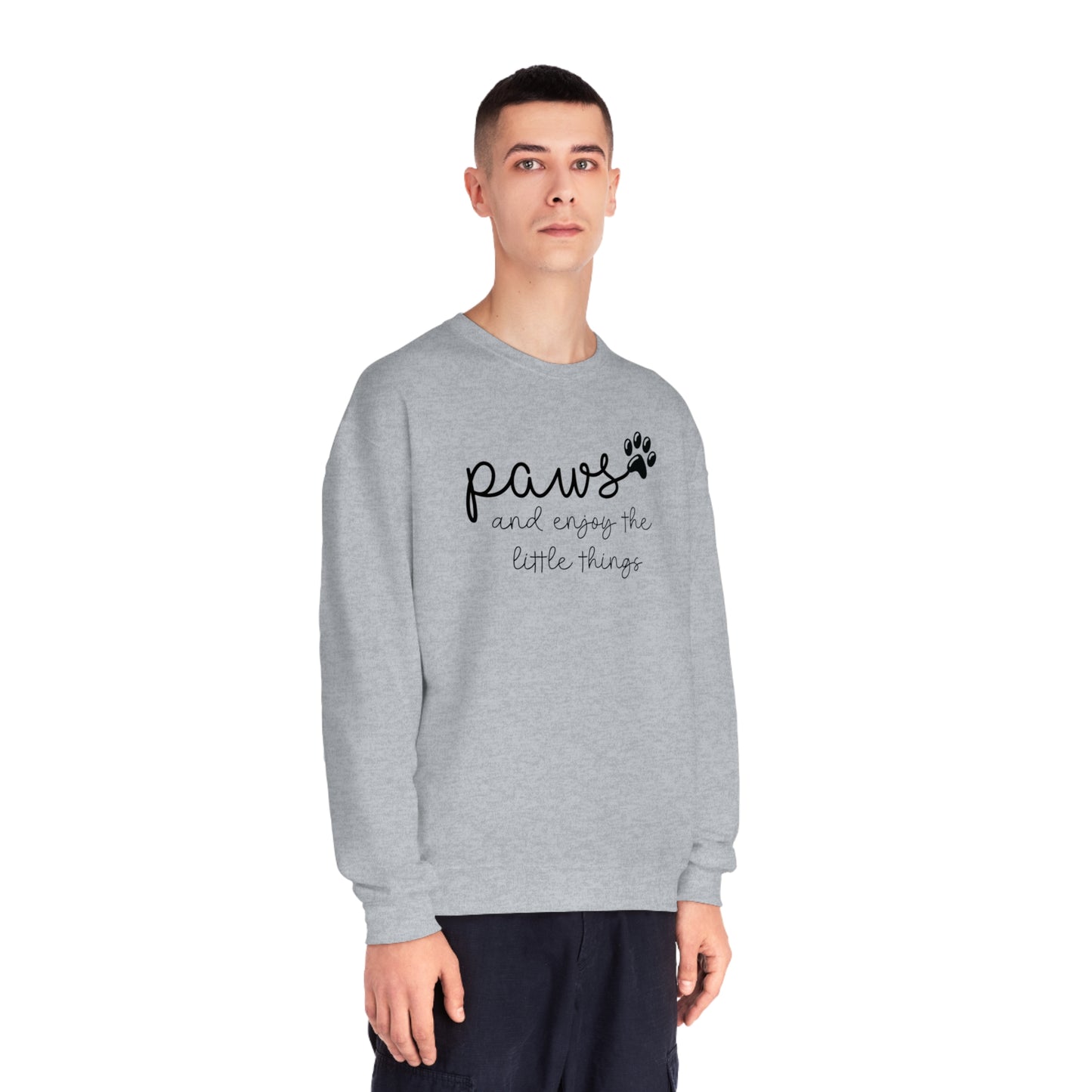 Paws and Enjoy The Little Things Unisex NuBlend® Crewneck Sweatshirt