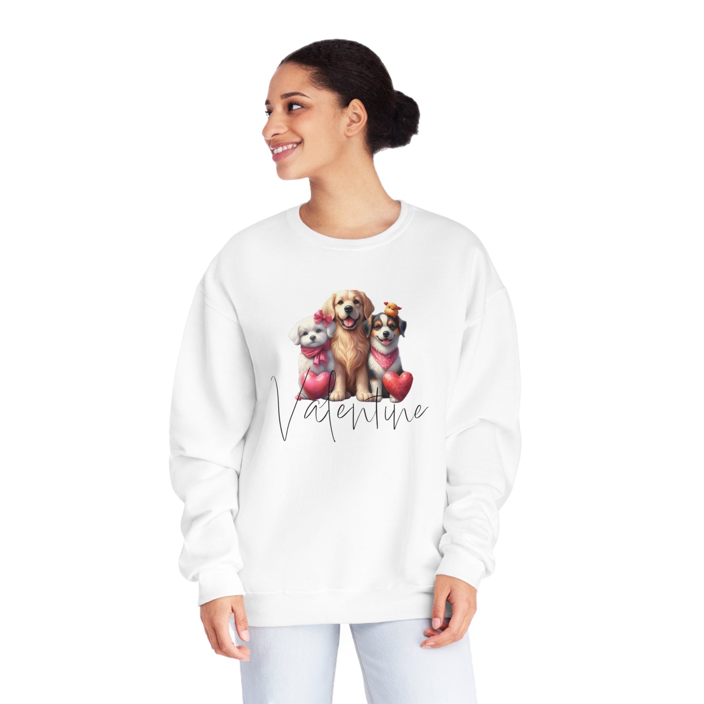 Dog Mama Sweatshirt, Valentine Lovely Dog Sweatshirt, Dogs Be My Valentine, Dog Lover Sweatshirt, Gift For Lover, Dog Mom Sweatshirt