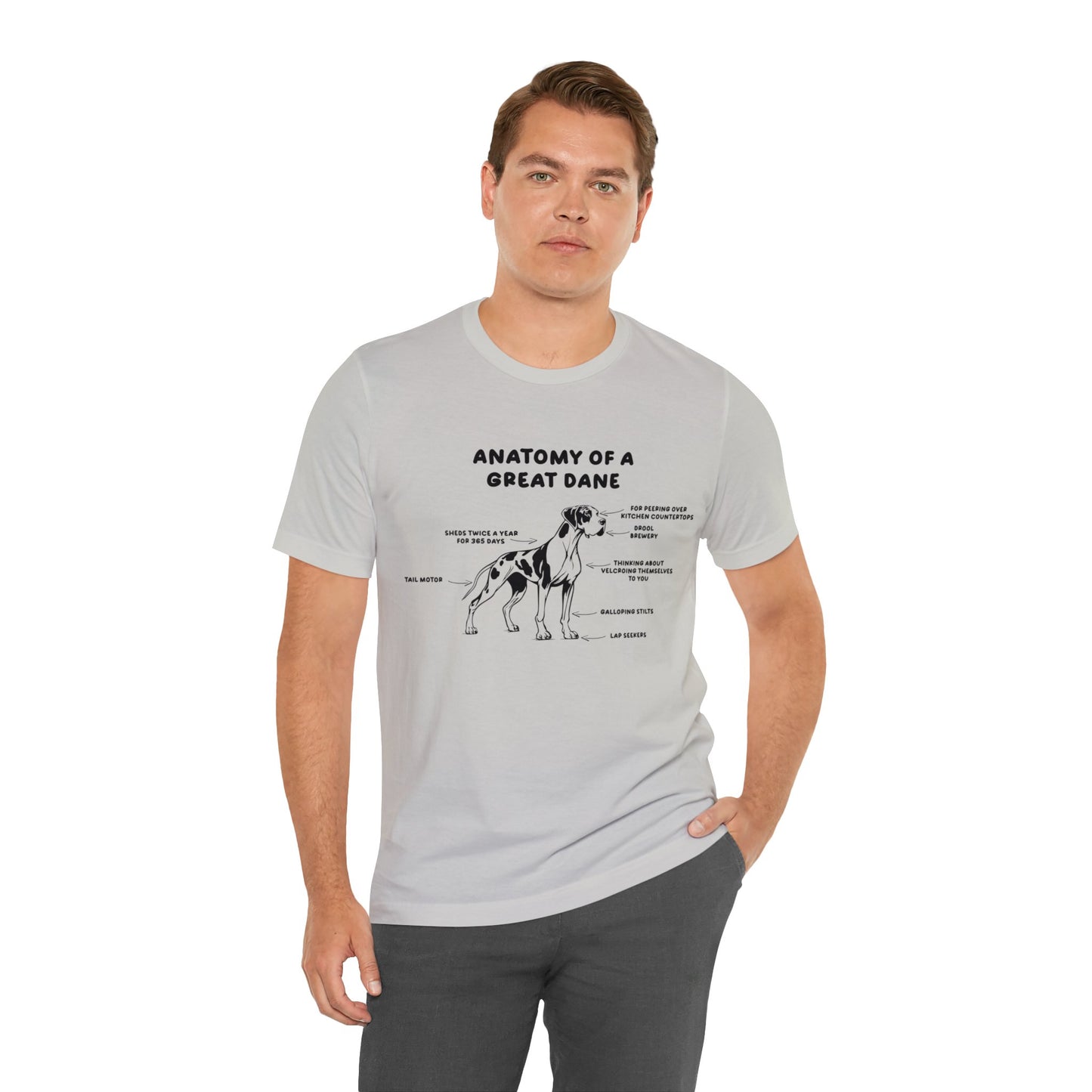 Anatomy of a Great Dane Funny Shirt