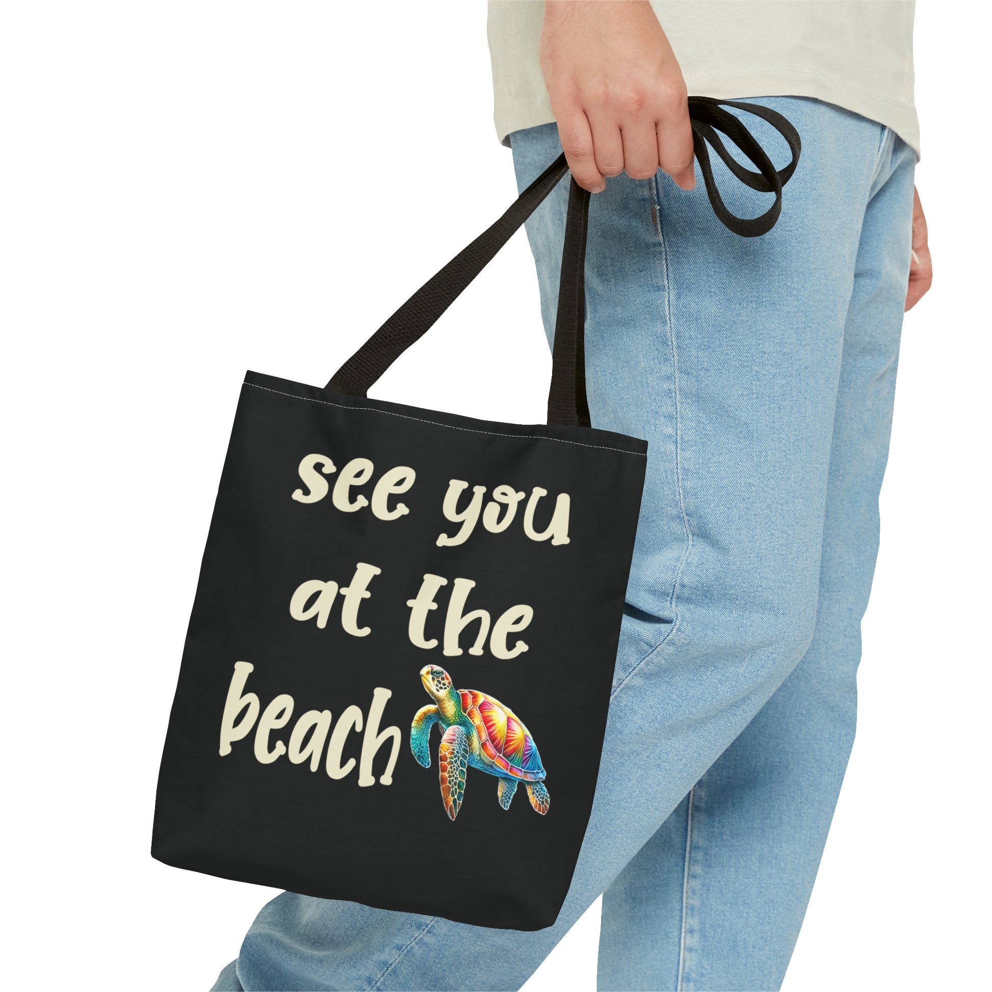 Sea Turtle Beach Bag Tote - Four More Paws