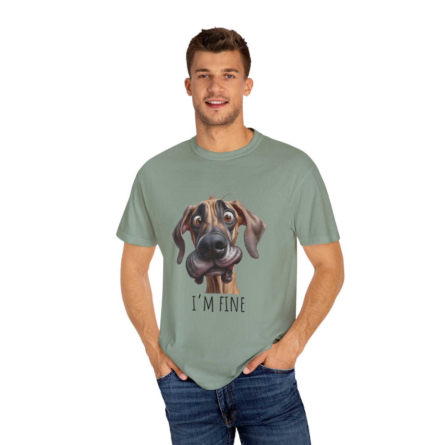 I'm Fine, Great Dane Dog T-Shirt, Funny Gift, Great Dane Owner, Gift for Dog Owners, T-Shirt unisex Clothing Apparel, Funny T-Shirt