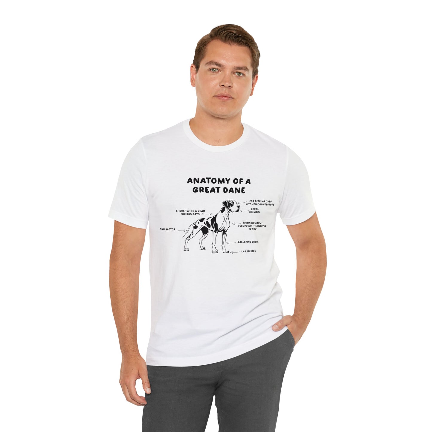 Anatomy of a Great Dane Funny Shirt