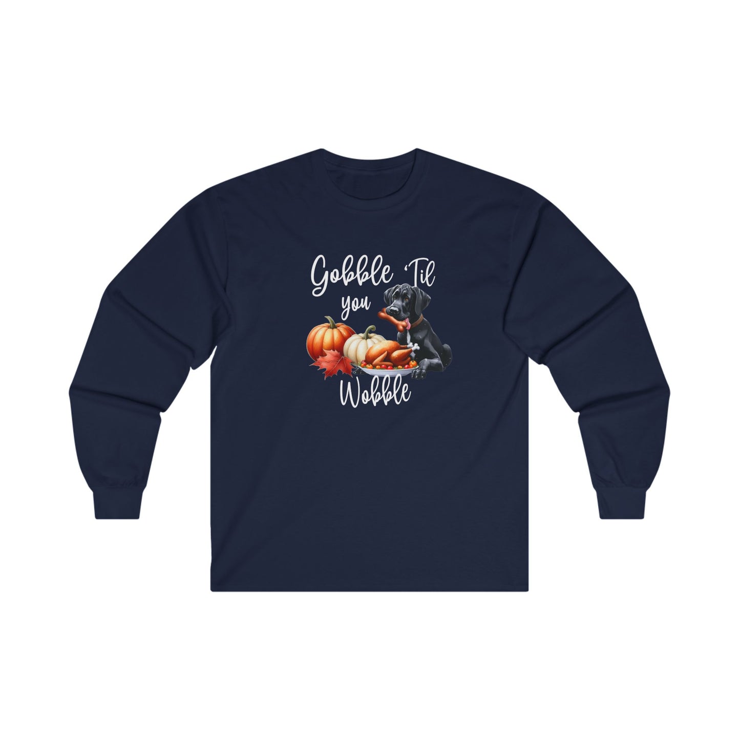 Great Dane Long Sleeve Thanksgiving Tee